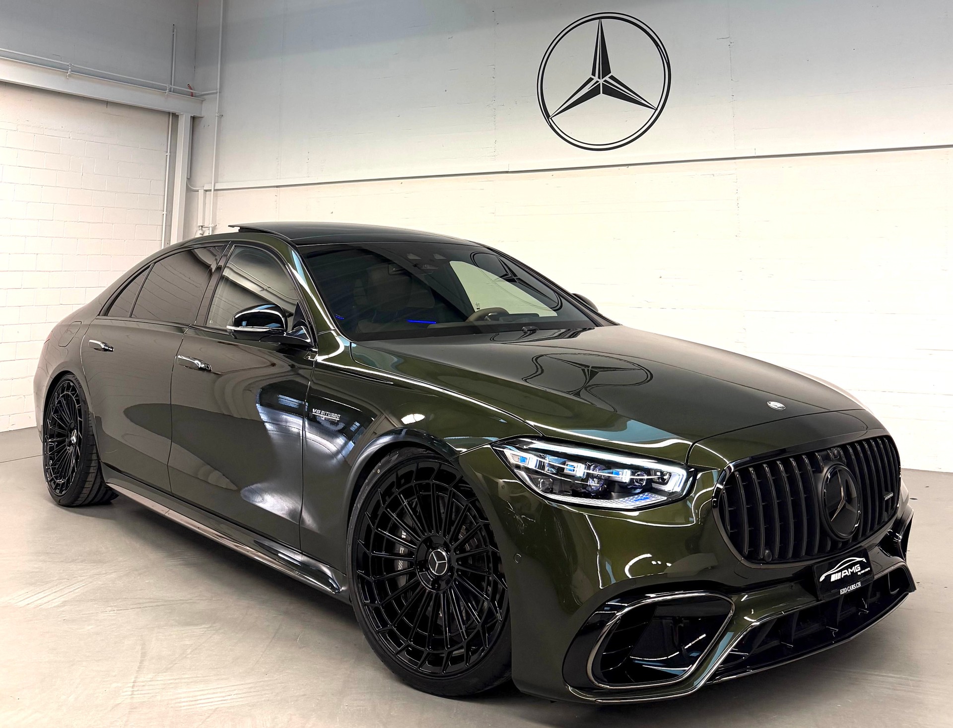 MERCEDES-BENZ S 63 AMG Lang Limited Green & Black Manufaktur E Performance 4Matic Einzelstück 802PS mit Gratisservice & Garantie-image-4
