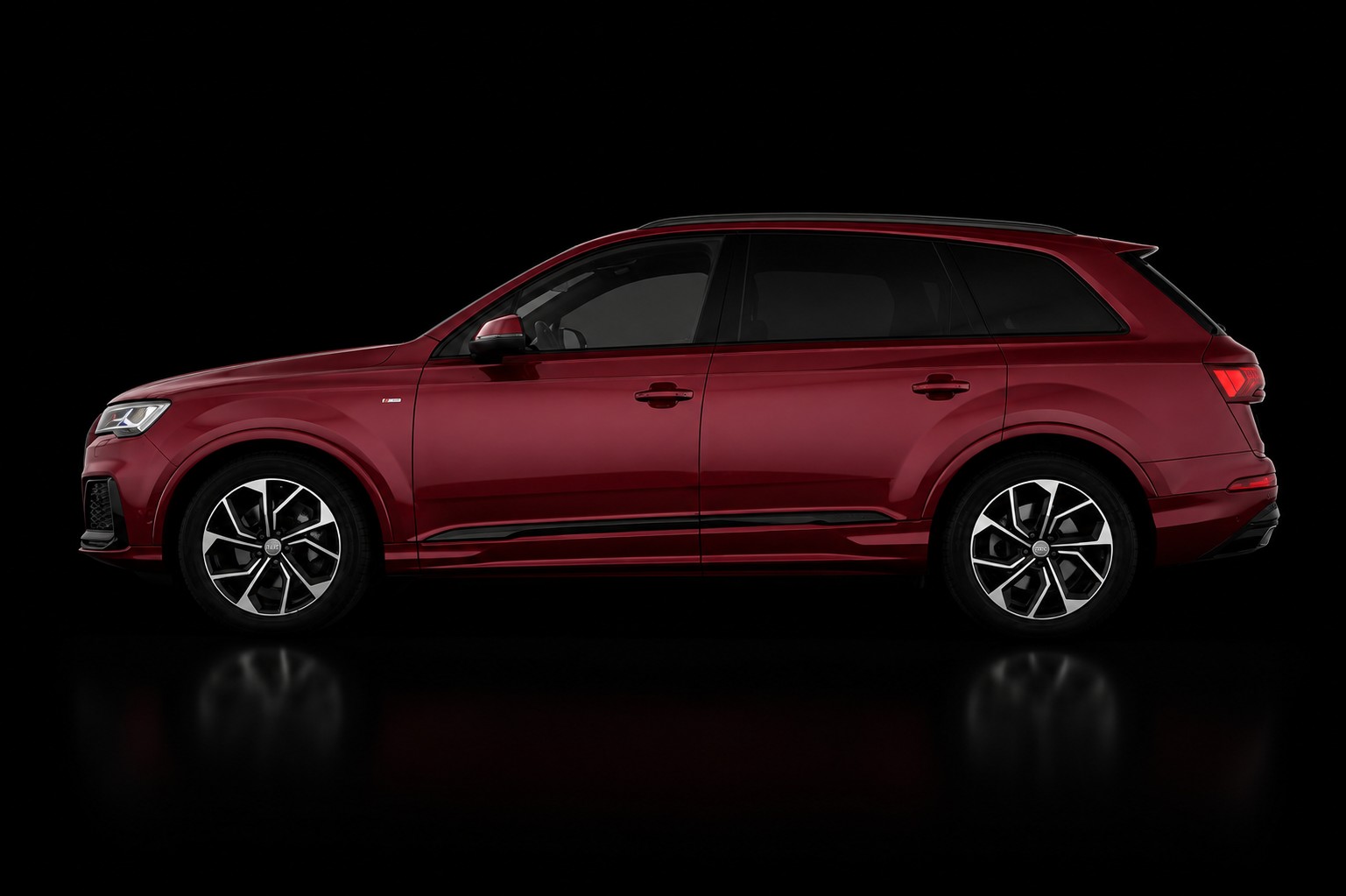 AUDI Q7 50 TDI quattro S Line tiptronic * matadorrot metallic *-image-1