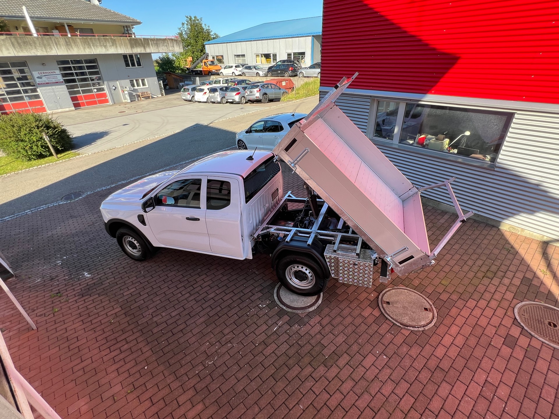 FORD Ranger XL 2.0 Eco Blue Chassis 4x4 / 3 Seiten Kipper-image-2