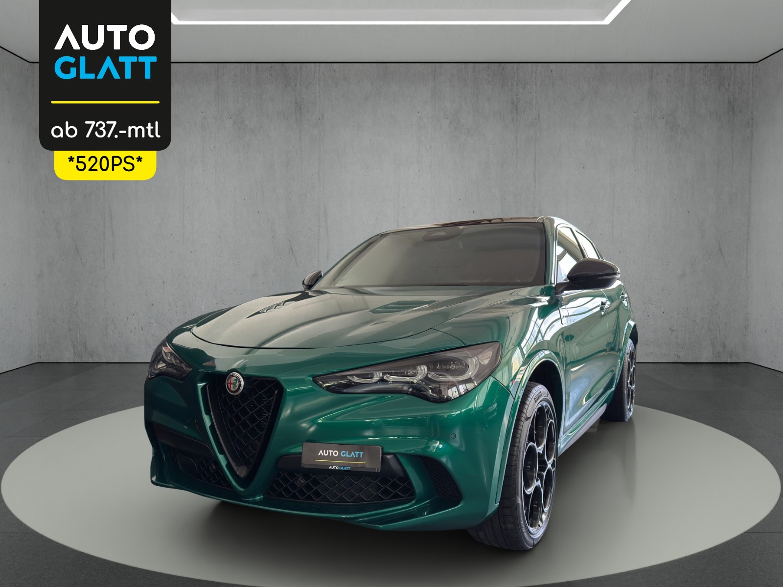 ALFA ROMEO Stelvio 2.9 V6 Quadrifoglio Sky Q4 AT8 "Panodach-Verde Montreal"