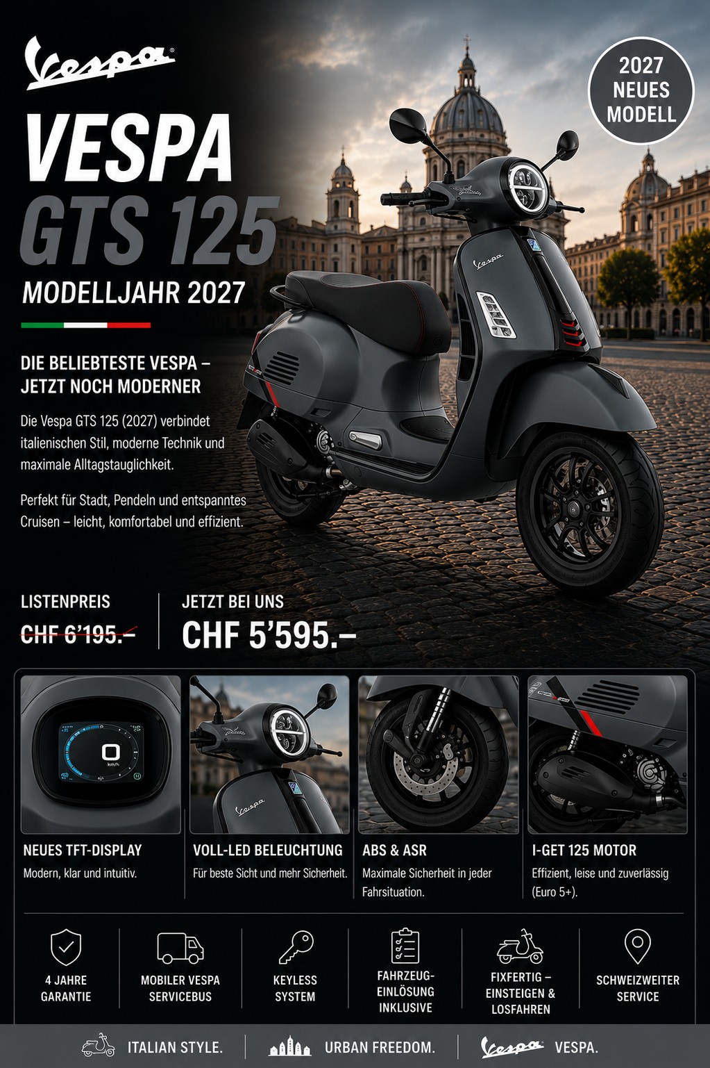PIAGGIO Vespa GTS 125 Super Sport Euro 5+ 2027