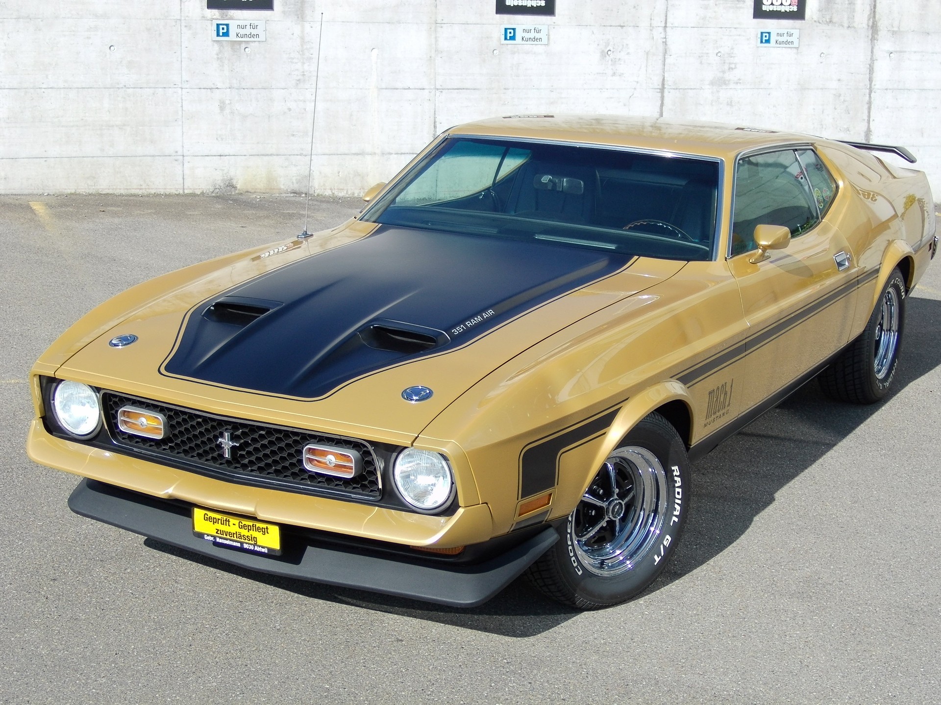 FORD Ford Mustang Mach1 351er 5.7 Liter V8. Motor (266 HP. Q-Motor Code) mit 4 Lochvergaser. C6 Automatic-image-3