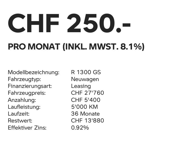 BMW R 1300 GS - mit 0.9%-Leasing ab 250.-/Monat möglich*-image-6