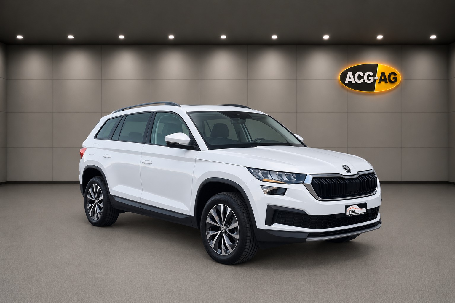 SKODA Kodiaq 2.0 TDI CR Ambition 4x4 DSG ** Teil-Leder ** Gr-Navi ** RF-Kamera ** Panorama-Glasdach ** Anh-Kupplung ** Ab MFK **-image-0