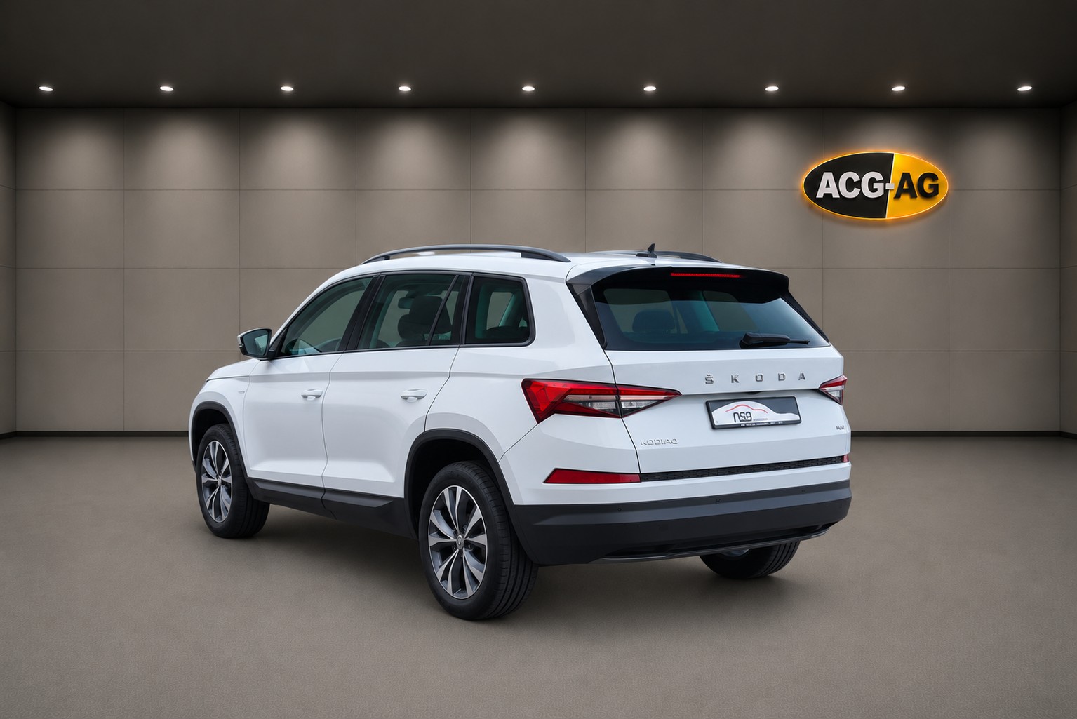 SKODA Kodiaq 2.0 TDI CR Ambition 4x4 DSG ** Teil-Leder ** Gr-Navi ** RF-Kamera ** Panorama-Glasdach ** Anh-Kupplung ** Ab MFK **-image-3