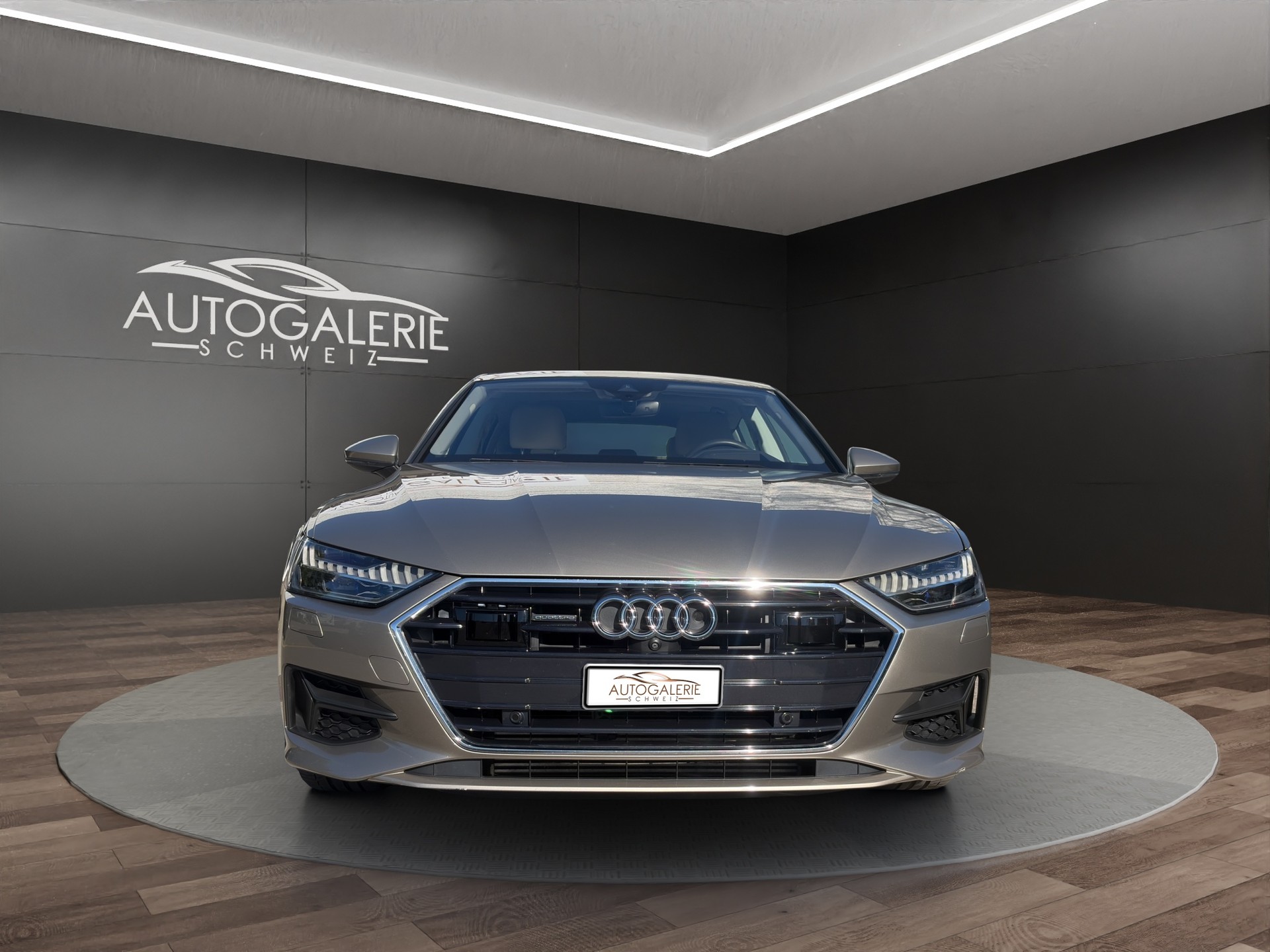 AUDI A7 Sportback 55 TFSI quattro | CH | ERSTBESITZ | Leder Valcona Beige | Nachtsicht | AHK | HeadUp | Luftfederung |-image-6