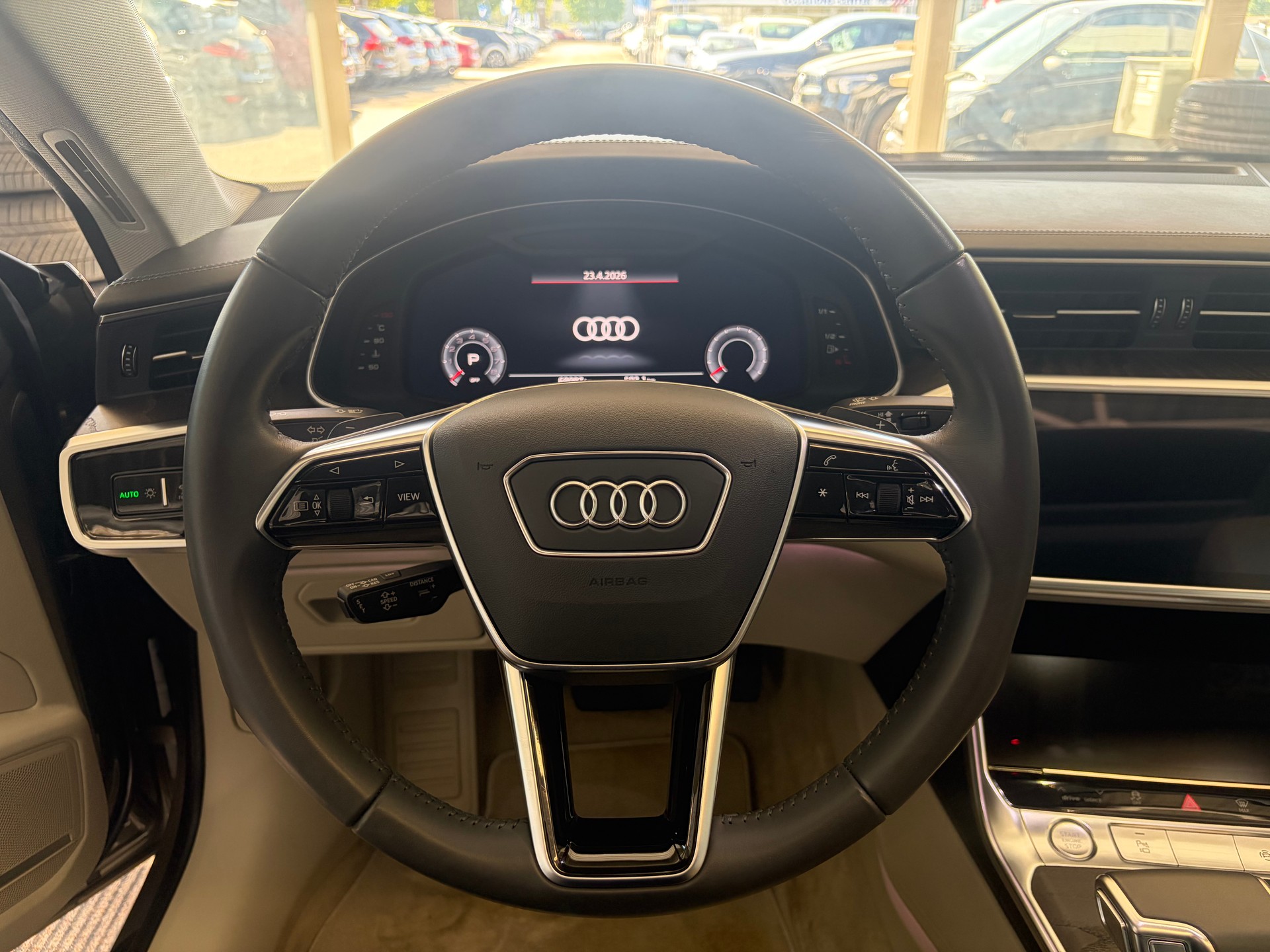 AUDI A7 Sportback 55 TFSI quattro | CH | ERSTBESITZ | Leder Valcona Beige | Nachtsicht | AHK | HeadUp | Luftfederung |-image-18