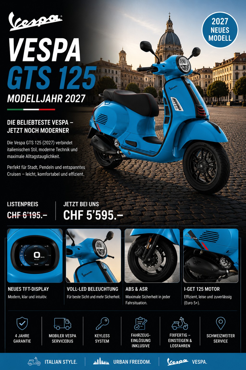 PIAGGIO Vespa GTS 125 Super Sport Euro 5+ 2027