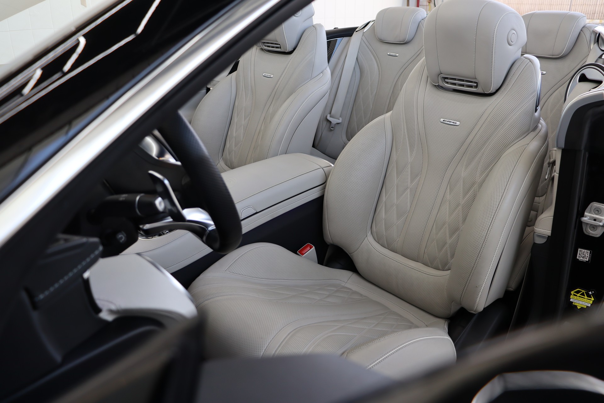 MERCEDES-BENZ S 63 AMG CABRIOLET 4MATIC SPEEDSHIFT MCT ** FACELIFT OHNE OPF ** BURMESTER HIGH END ** 5/5 KNÖPFEN ** WHITE INTERIOR **-image-17