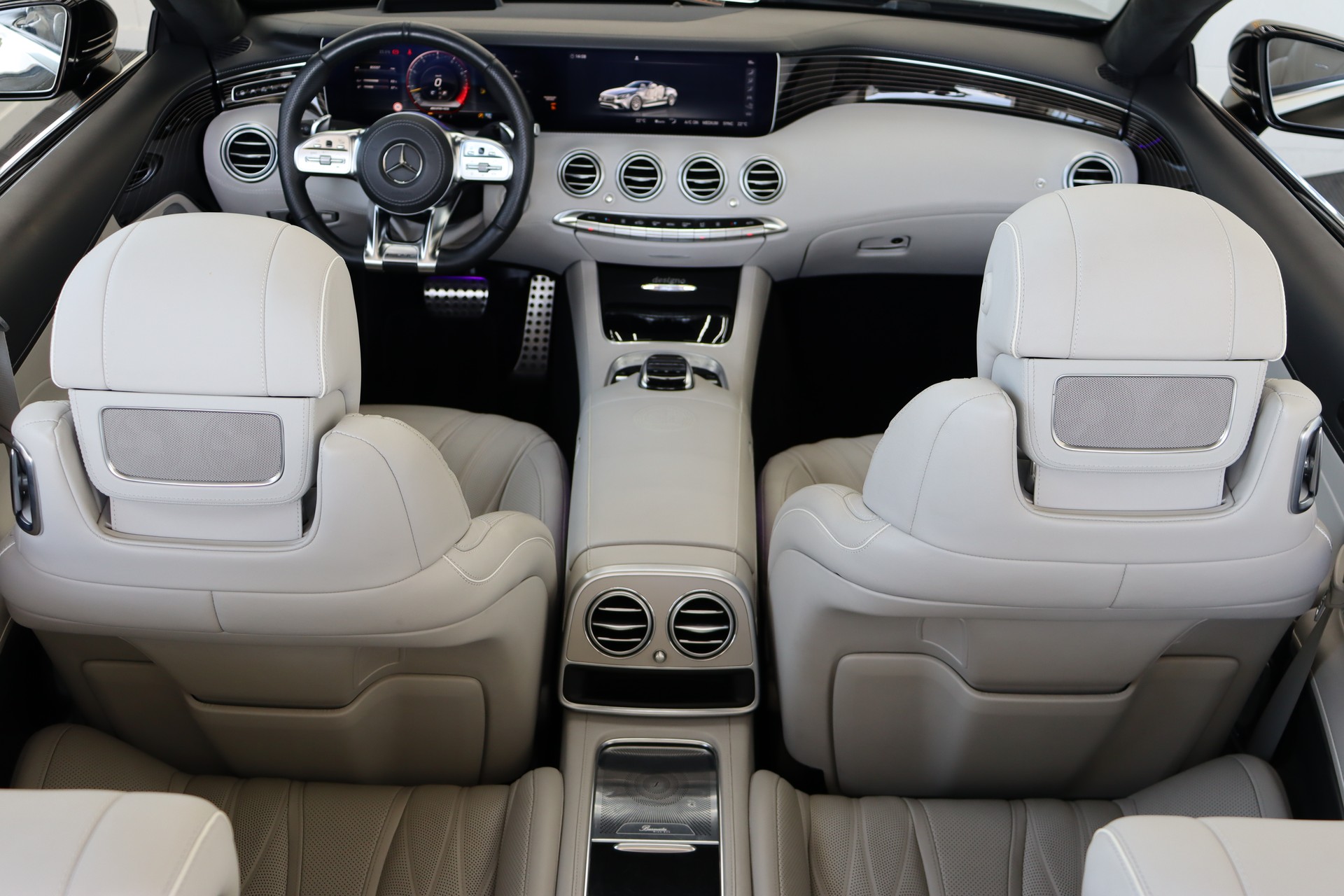 MERCEDES-BENZ S 63 AMG CABRIOLET 4MATIC SPEEDSHIFT MCT ** FACELIFT OHNE OPF ** BURMESTER HIGH END ** 5/5 KNÖPFEN ** WHITE INTERIOR **-image-27