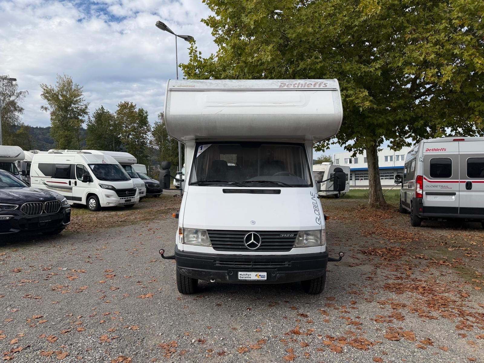 MERCEDES-BENZ **312D**122PS**DETHLEFFS GLOBELINE**ALKOVEN**6.REISE-PLÄTZE**NUR 93000TKM**ANHÄNGERLAST 2000KG**NUTZLAST 700KG**SEHR-GEPFLEGT**-image-0