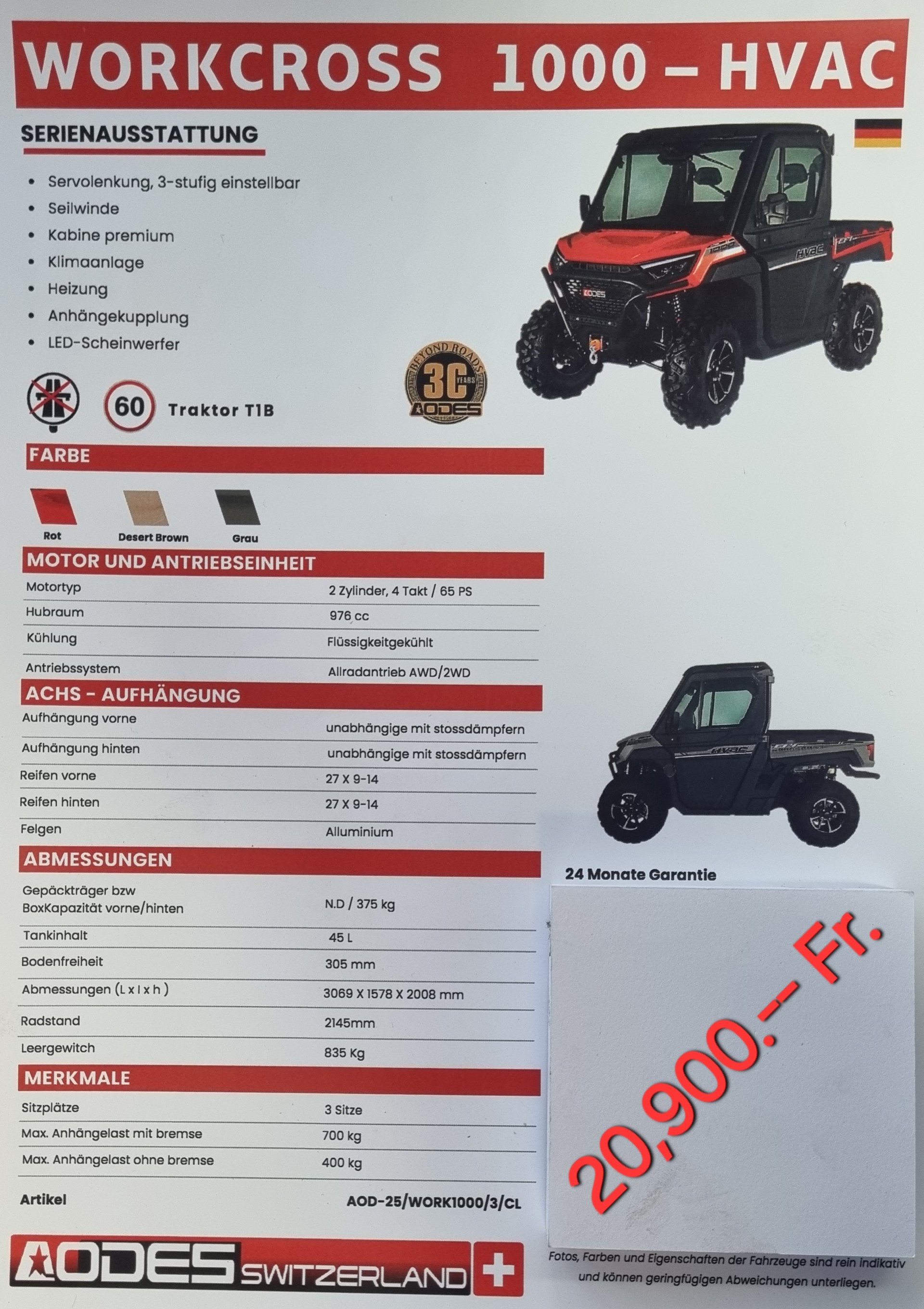 AODES Workcross 1000- HVAC 4x4-image-14