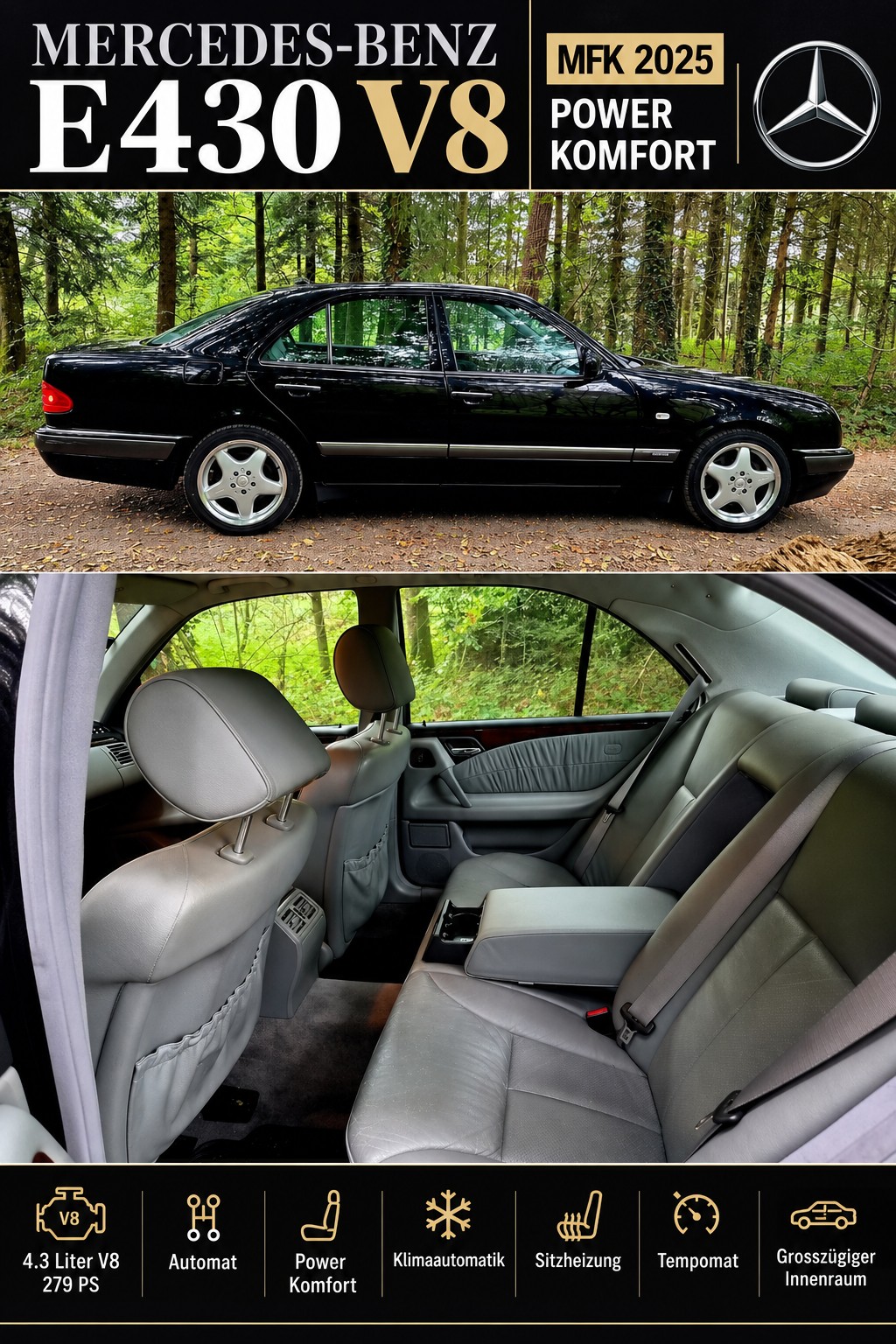 MERCEDES-BENZ E 430 Elégance Automatic-image-0