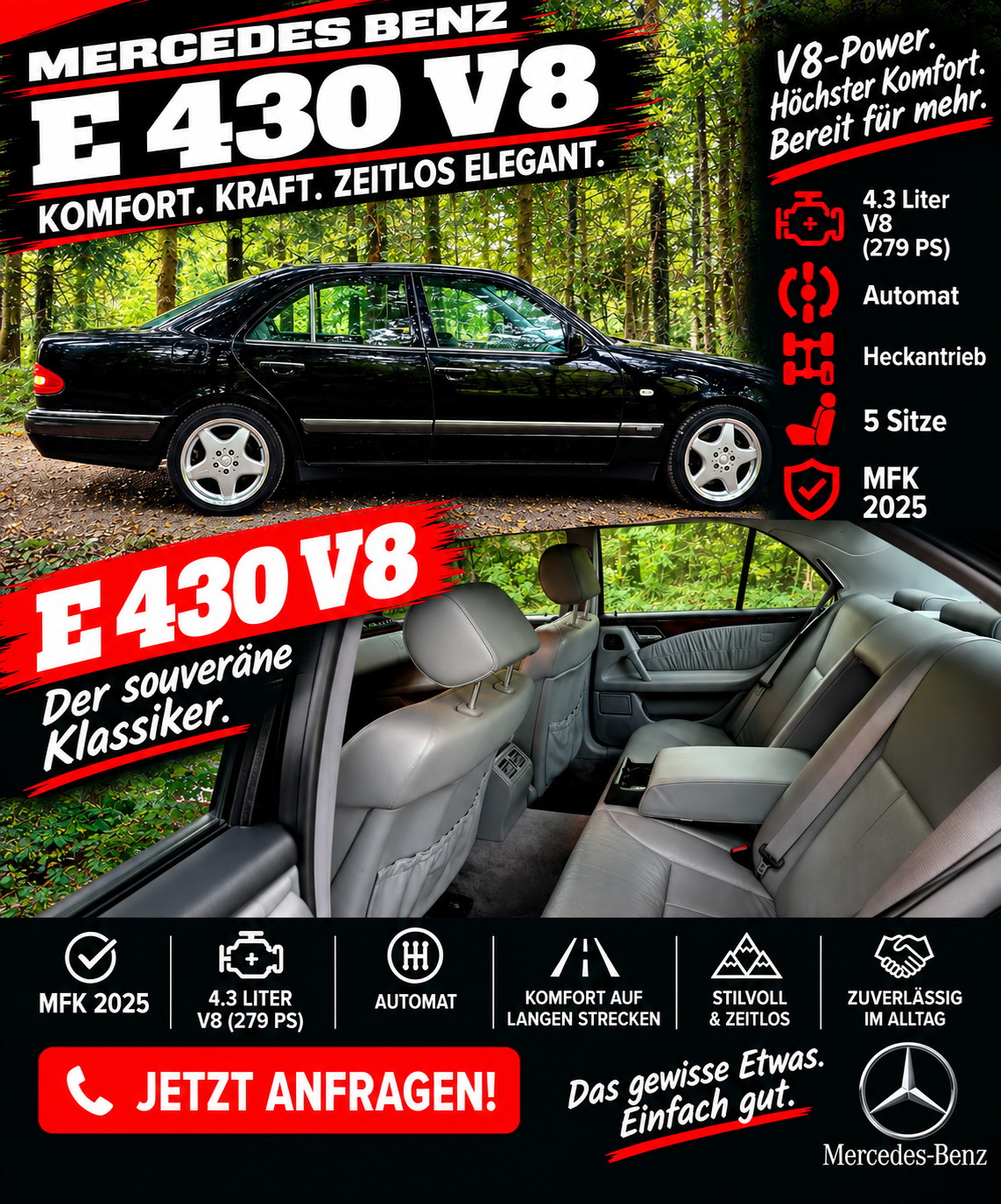 MERCEDES-BENZ E 430 Elégance Automatic