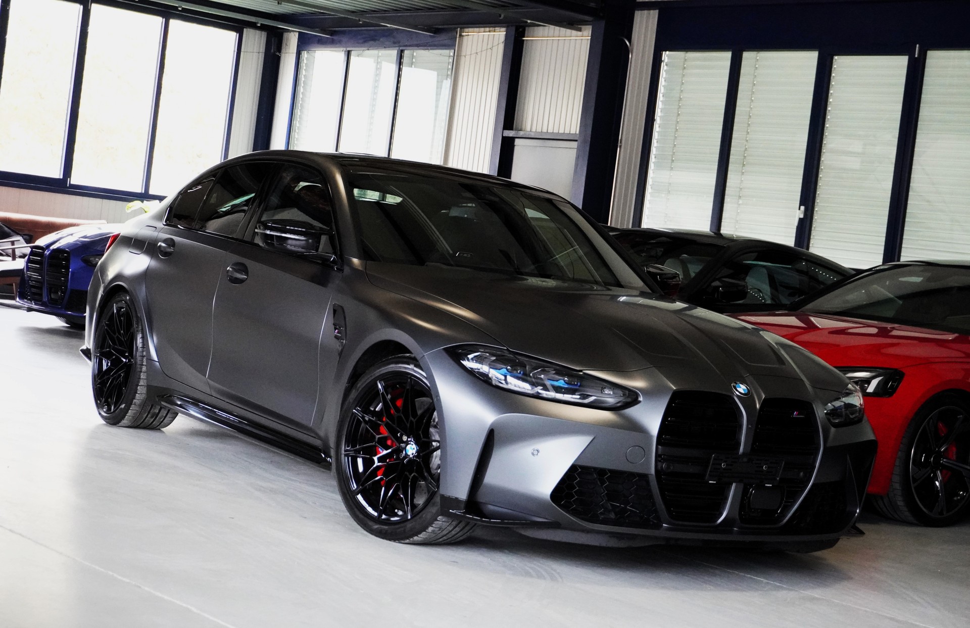 BMW M3 Competition M xDrive // Frozen Dark Grey //-image-2