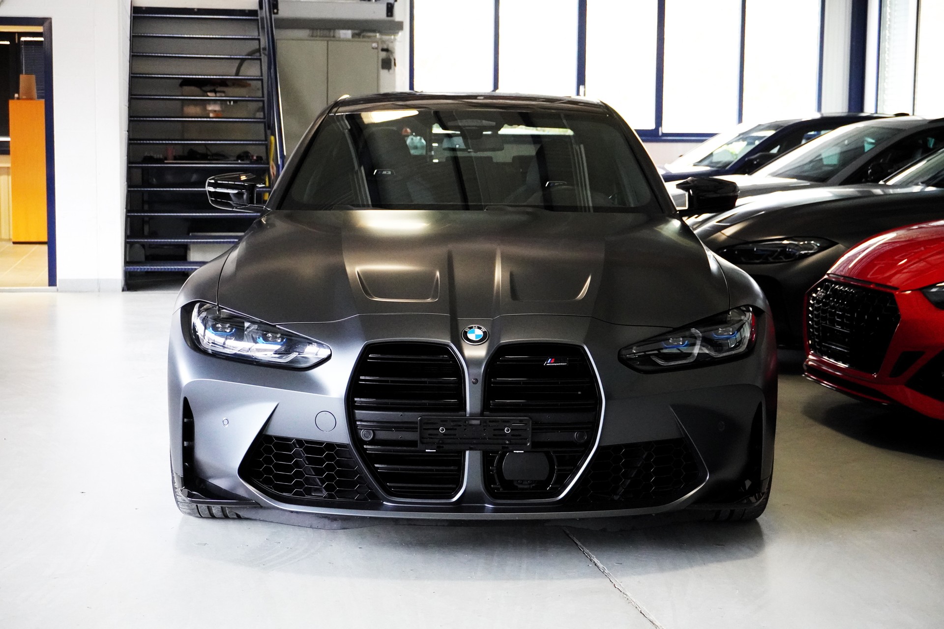 BMW M3 Competition M xDrive // Frozen Dark Grey //-image-3