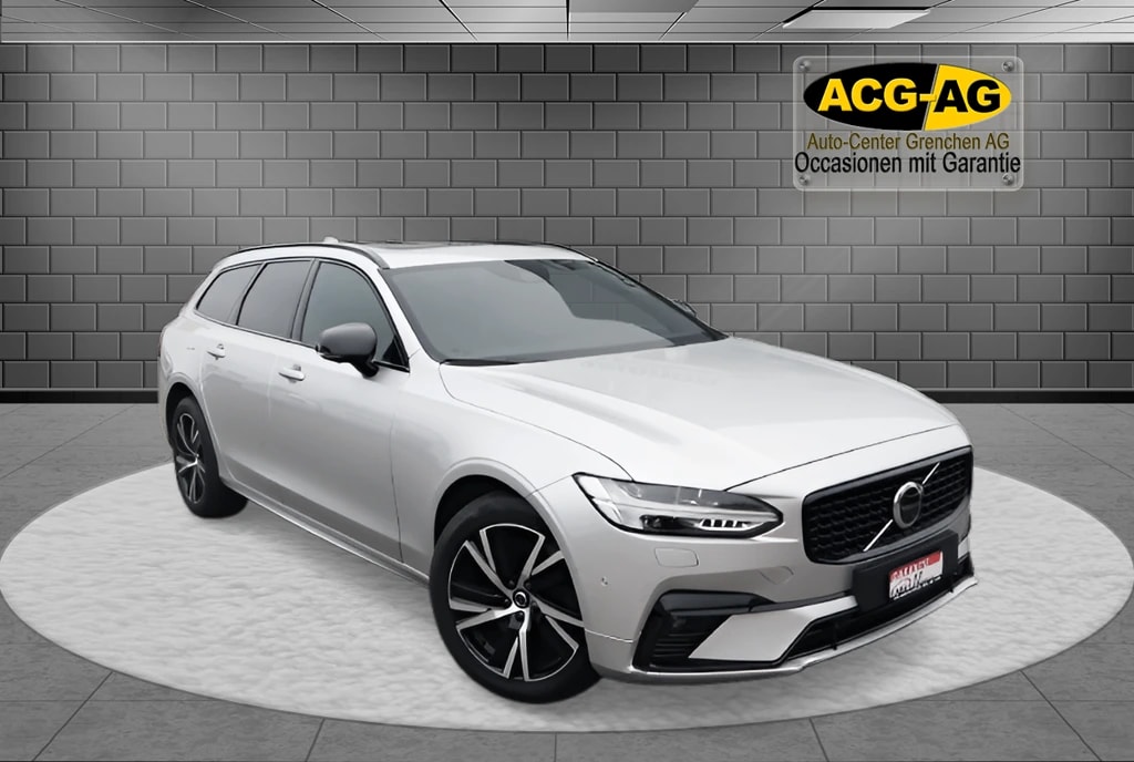 VOLVO V90 B5 AWD Diesel Mild Hybrid R-Design Geartronic ** PR.Glass-Schiebedach ** Pack Light ** Pack Winter **-image-0