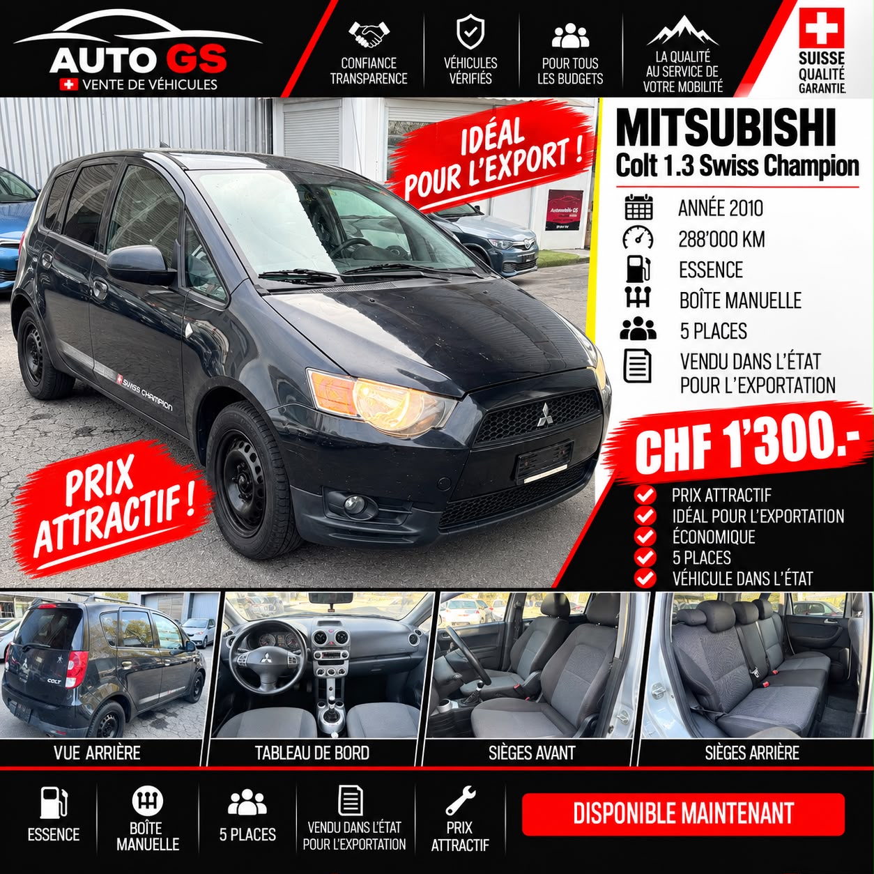 MITSUBISHI Colt 1.3 16V Swiss Champion ClearTec-image-0