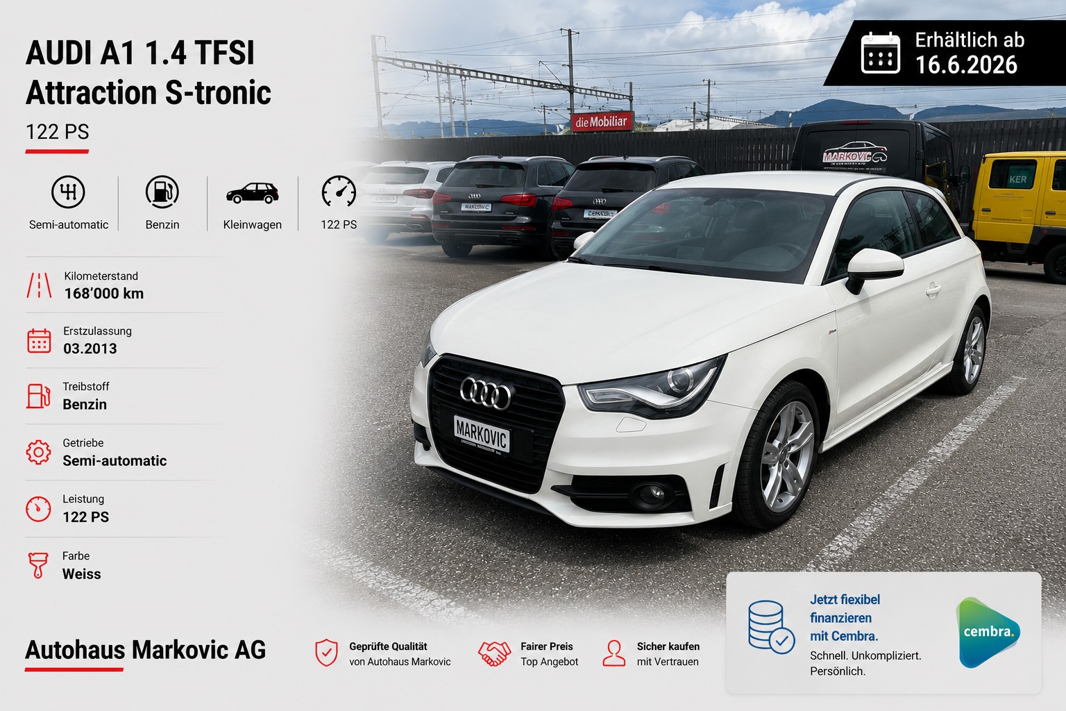 AUDI A1 1.4 TFSI Ambition S-tronic