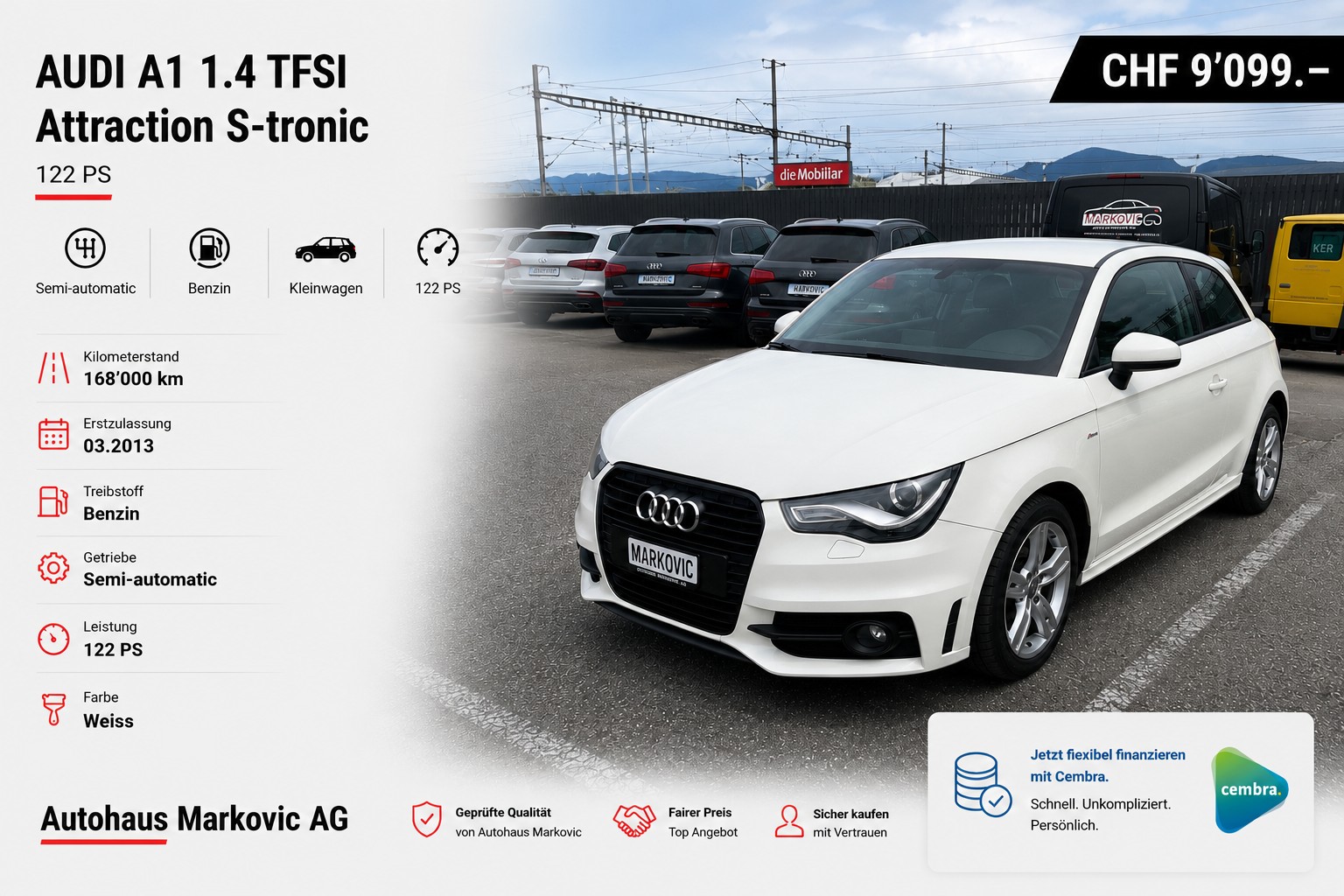 AUDI A1 1.4 TFSI Ambition S-tronic