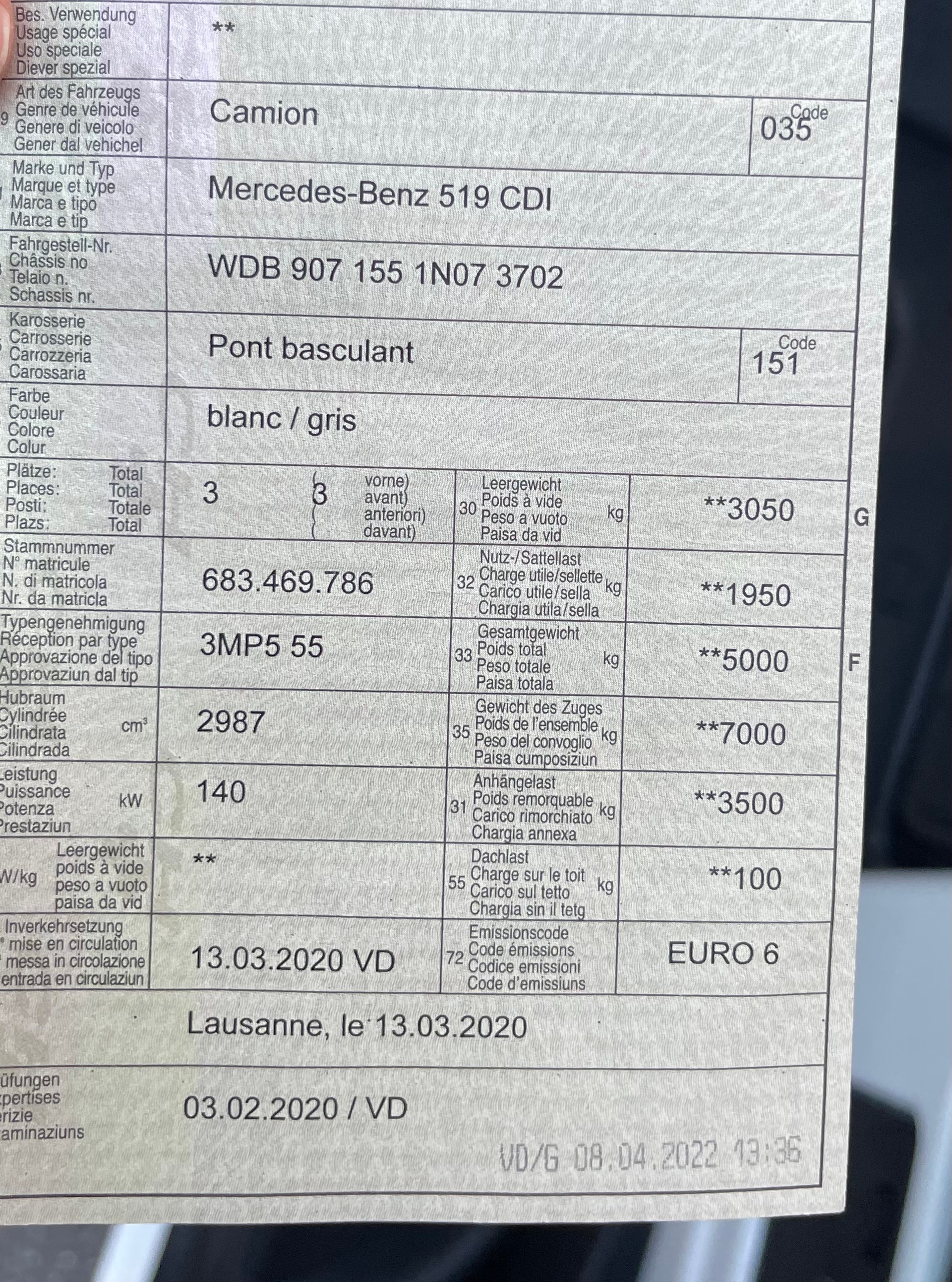 MERCEDES-BENZ 519 CDI Lang 7G-TRONIC Kipper-image-13