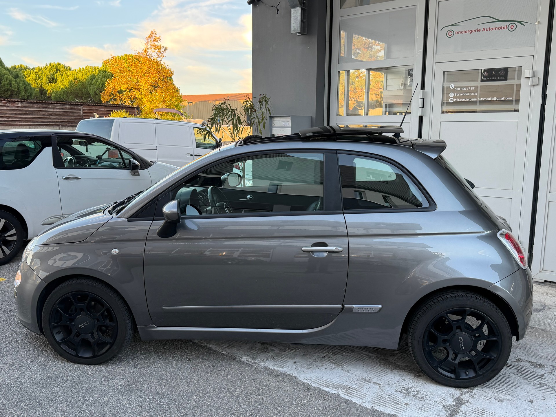FIAT 500 0.9 Twinair Turbo Lounge automatique / Intérieur cuir / climatisation automatique / toit ouvrant / roues hiver / expertisée-image-6