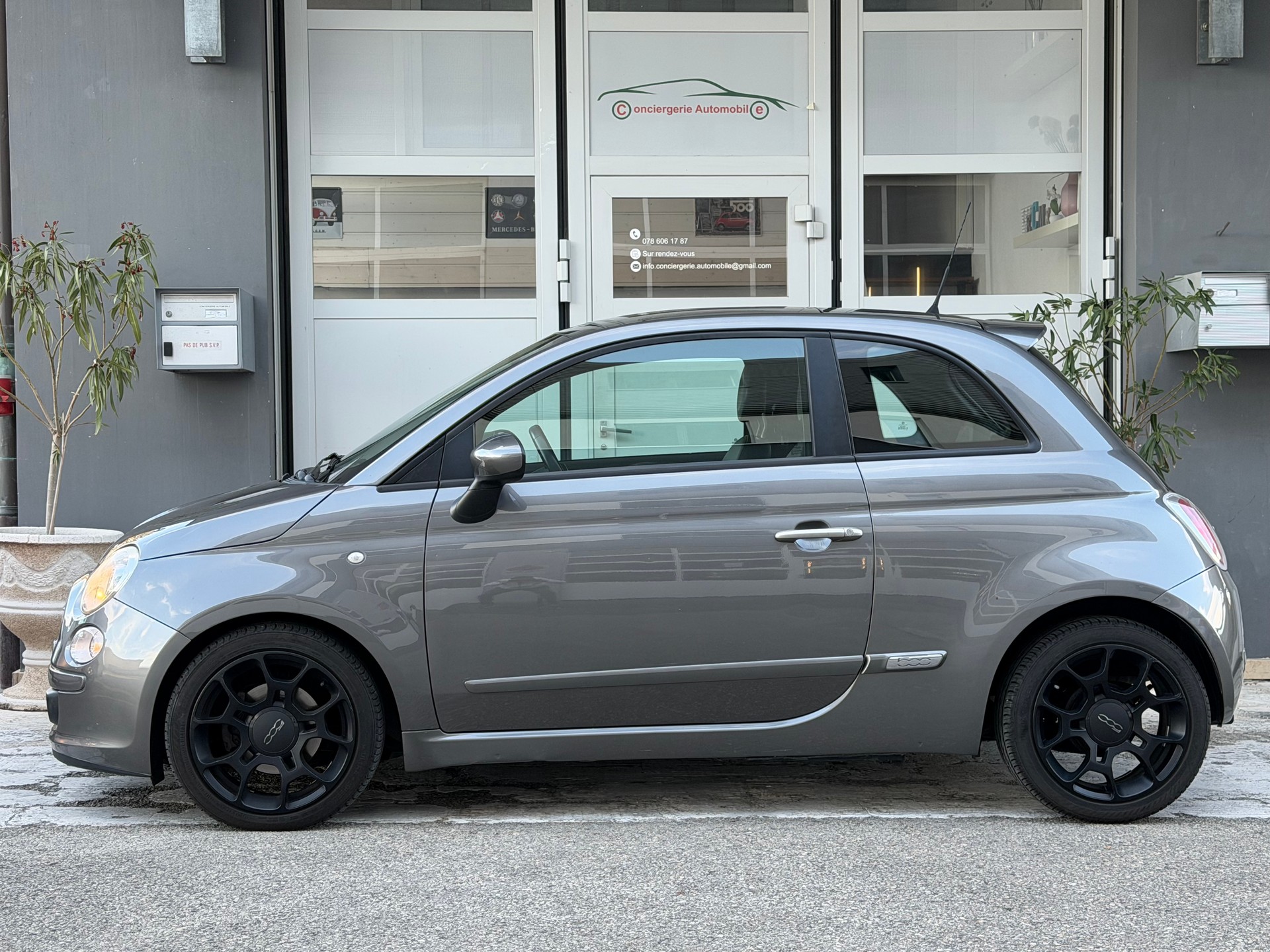 FIAT 500 0.9 Twinair Turbo Lounge automatique / Intérieur cuir / climatisation automatique / toit ouvrant / roues hiver / expertisée-image-1