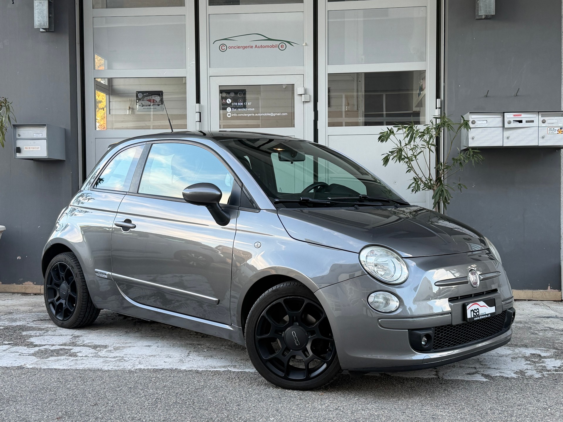 FIAT 500 0.9 Twinair Turbo Lounge automatique / Intérieur cuir / climatisation automatique / toit ouvrant / roues hiver / expertisée-image-3