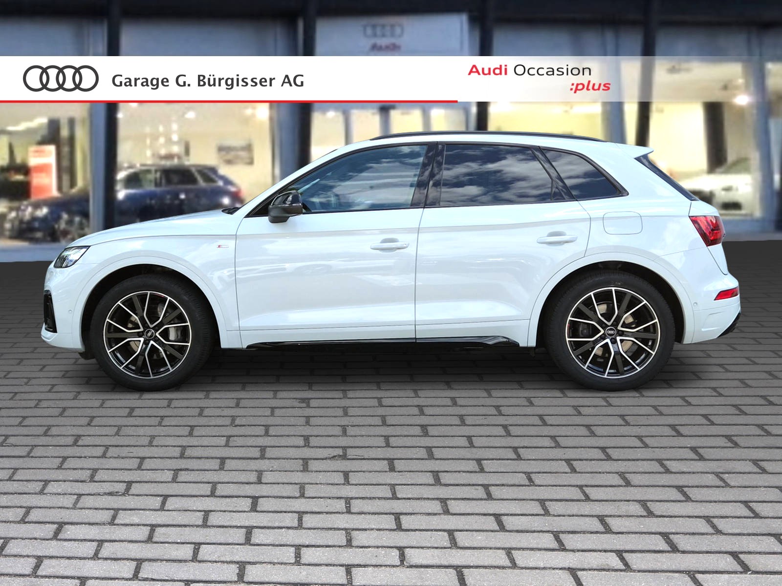 AUDI Q5 55 TFSI e PHEV S line quattro S-tronic Gletscherweiss Metallic-image-2