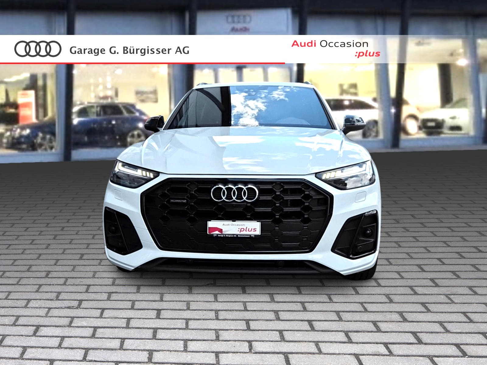 AUDI Q5 55 TFSI e PHEV S line quattro S-tronic Gletscherweiss Metallic-image-1
