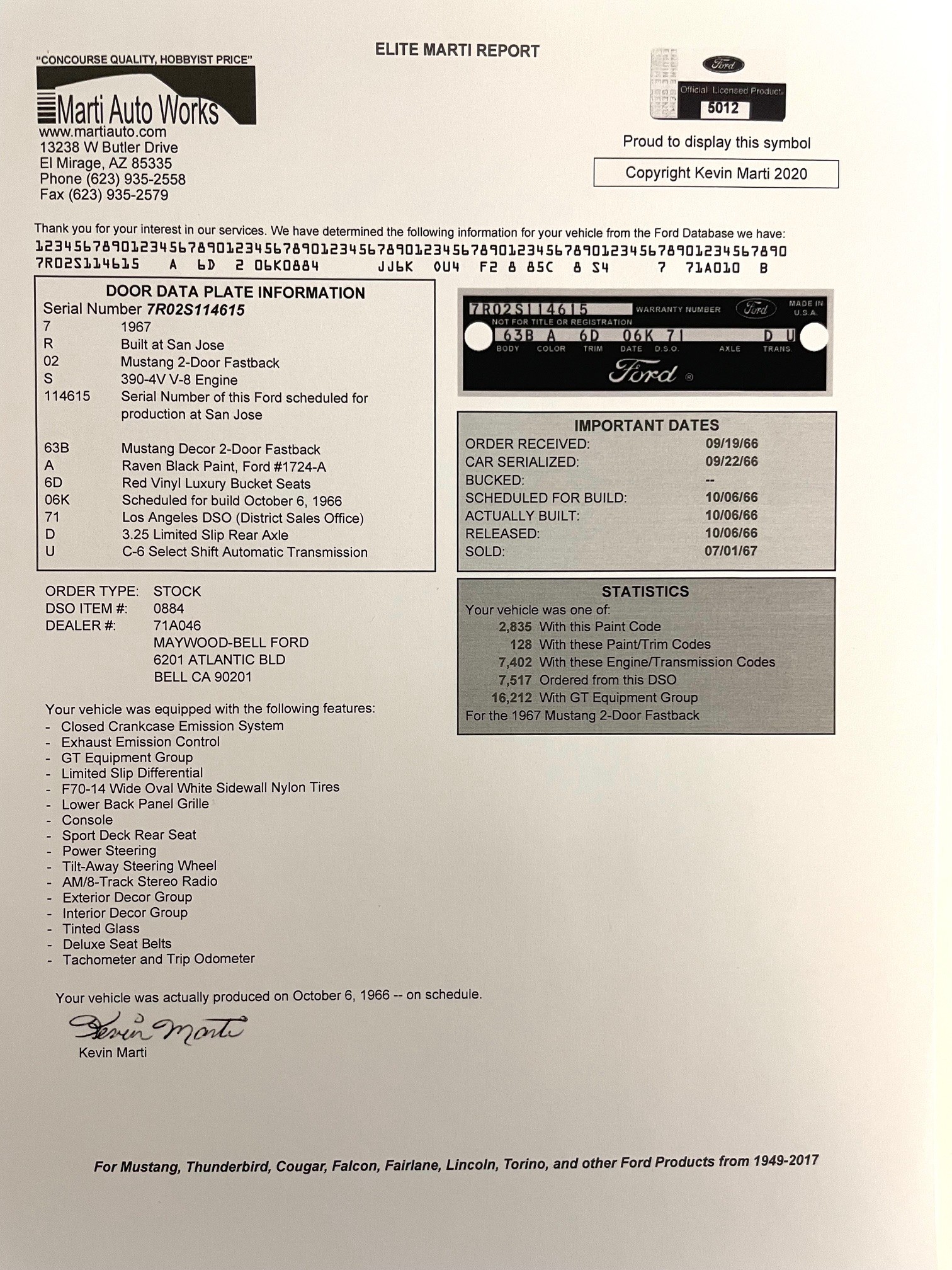 FORD Mustang Fastback S Code 1967-image-11