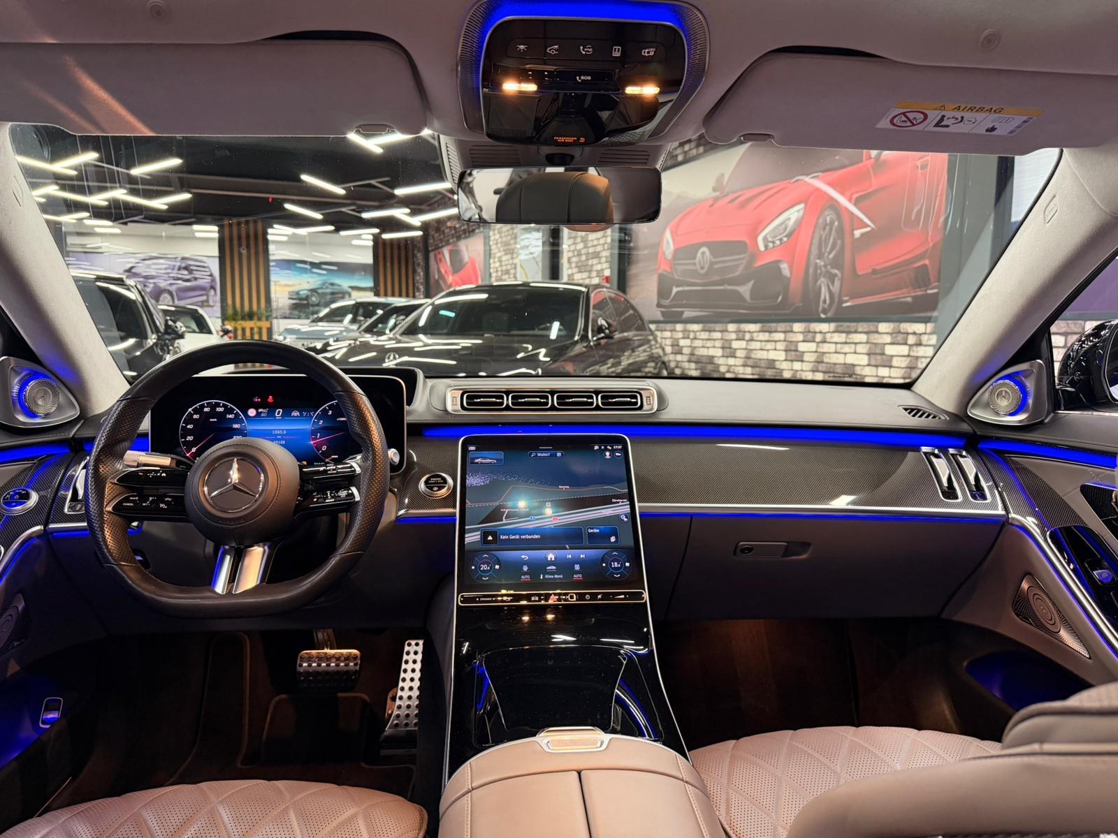 MERCEDES-BENZ S 500 L 4Matic Limited Silver&Black BRABUS Performance 9G-Tronic 2Jahre Garantie & Gratisservice-image-10