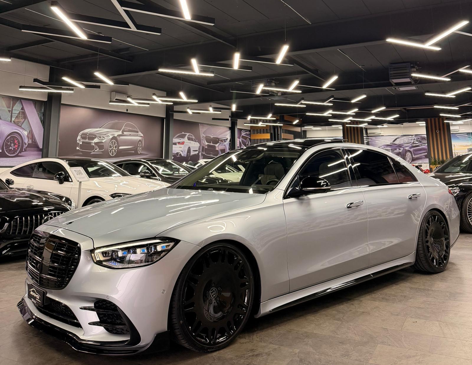 MERCEDES-BENZ S 500 L 4Matic Limited Silver&Black BRABUS Performance 9G-Tronic 2Jahre Garantie & Gratisservice-image-0