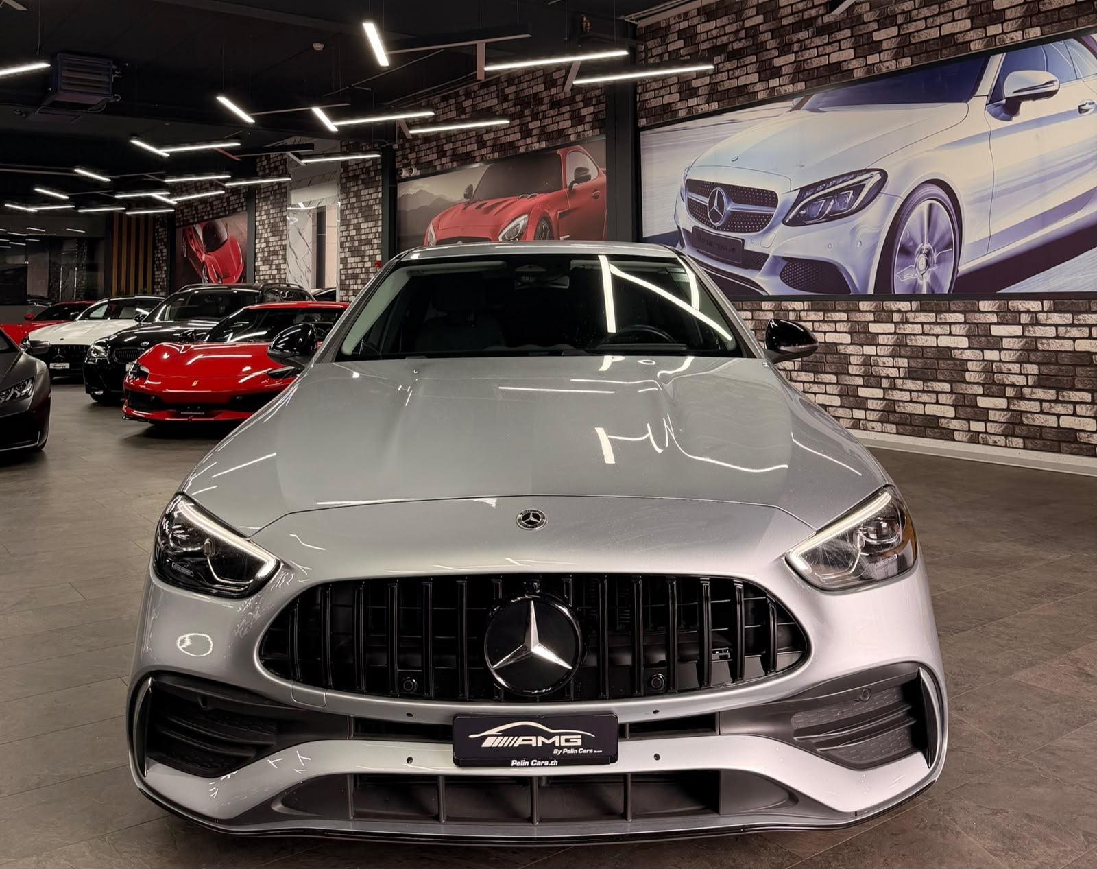 MERCEDES-BENZ C 180AMG (C63s AMG Bodykit) Limited Silver&Black Performance 5 Jahre Werksgarantie & Gratisservice-image-2