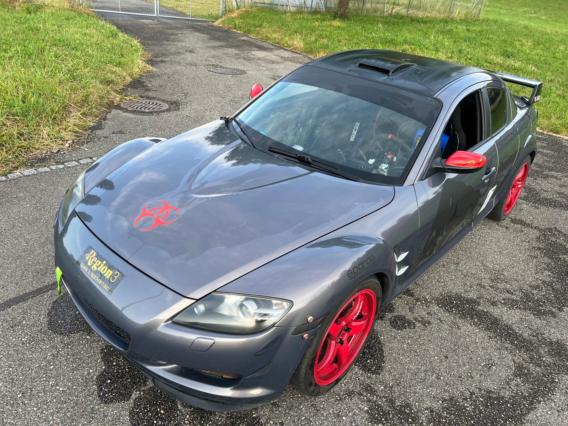 MAZDA RENNWAGEN !! RX-8 CHALLANGER "DRIFTER" VIEL UMGEBAUT !! LÄUFT GUT !! SEHR LEICHT !!-image-9