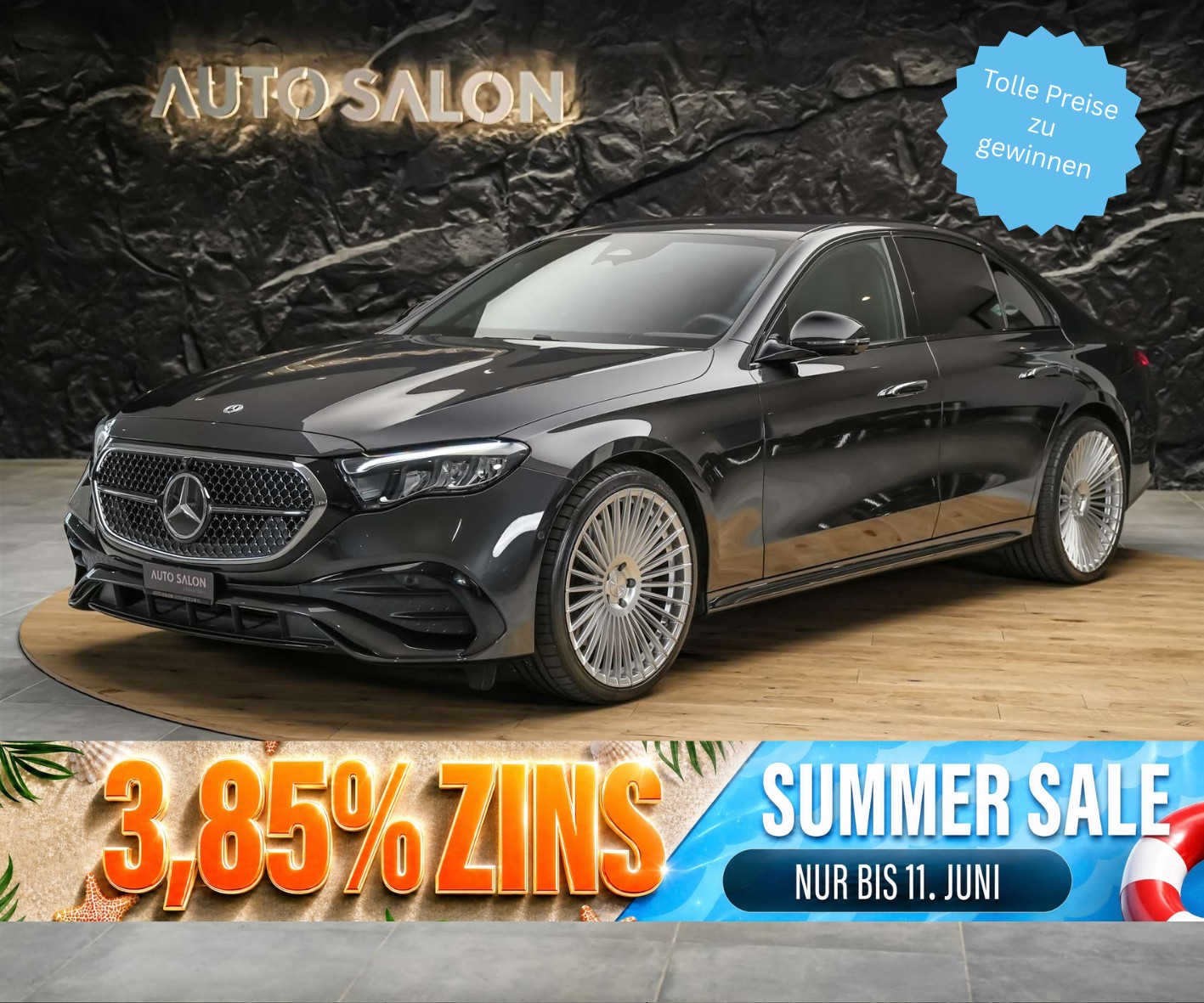 MERCEDES-BENZ E 220 d AMG Line *21" Felgen*Burmester*360° Kamera*Kühlergrill beleuchtet*