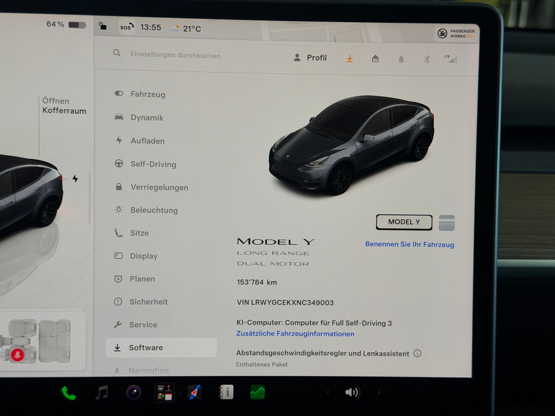 TESLA Model Y Long Range | CH-Auto | Frisch MFK | AHK 1600kg. | Tesla Batteriegarantie | inkl. Batteriezertifikat |-image-18