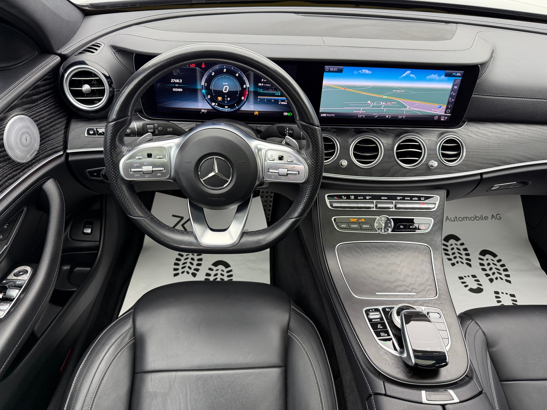 MERCEDES-BENZ E 400 d AMG Line 4Matic 340PS Obsidian Black Metallic 9G-Tronic / 360° Kamera / Panoramadach / Leder / Burmester Soundsystem /-image-12