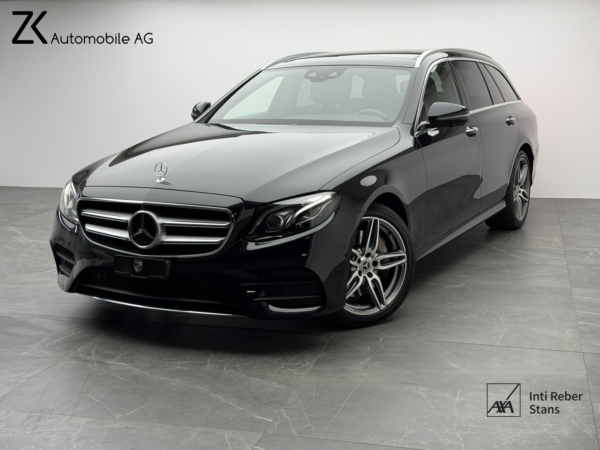 MERCEDES-BENZ E 400 d AMG Line 4Matic 340PS Obsidian Black Metallic 9G-Tronic / 360° Kamera / Panoramadach / Leder / Burmester Soundsystem /-image-0