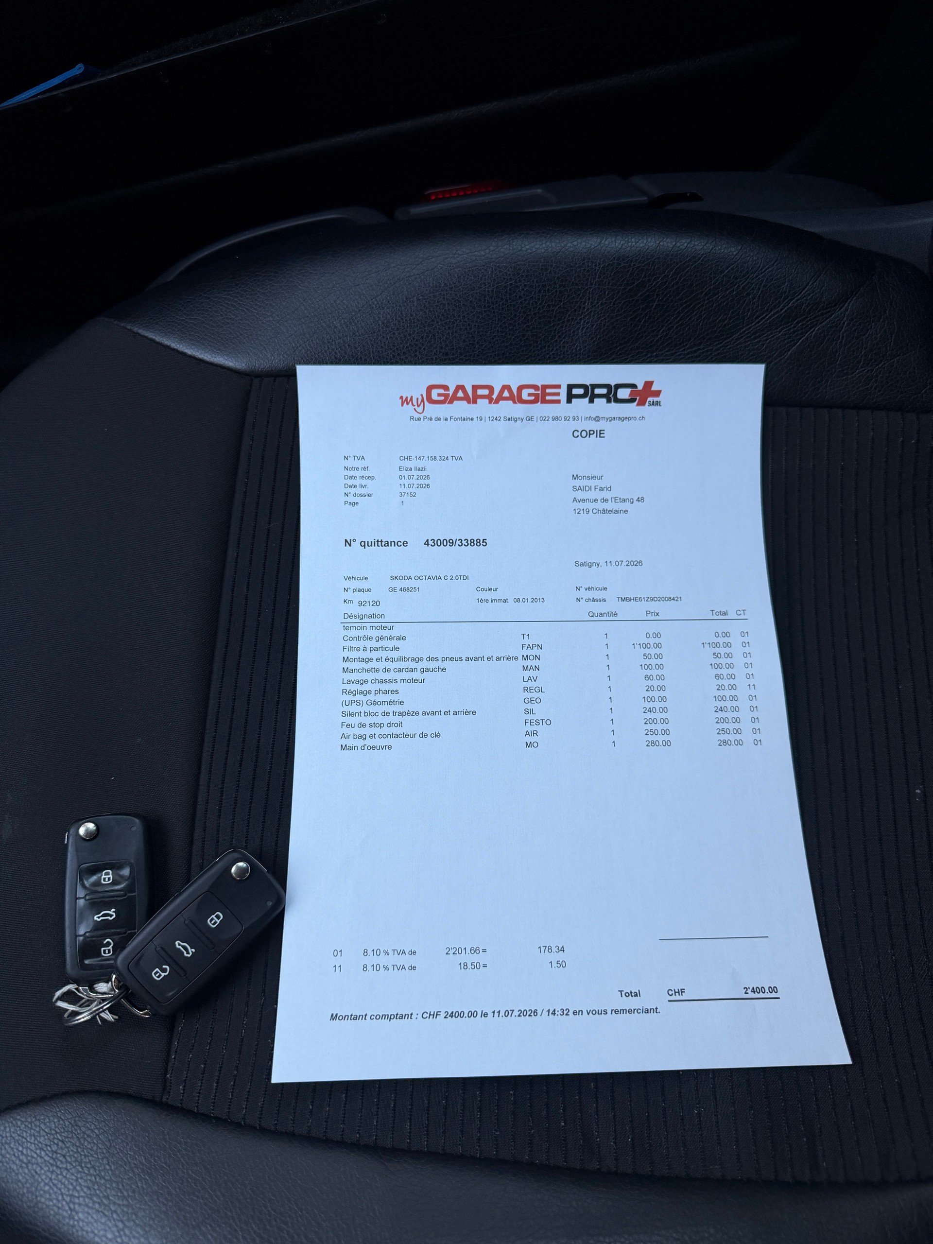SKODA Octavia Combi 2.0 TDI - Expertise 10/07/2026 - 93.000 Kilometres-image-14