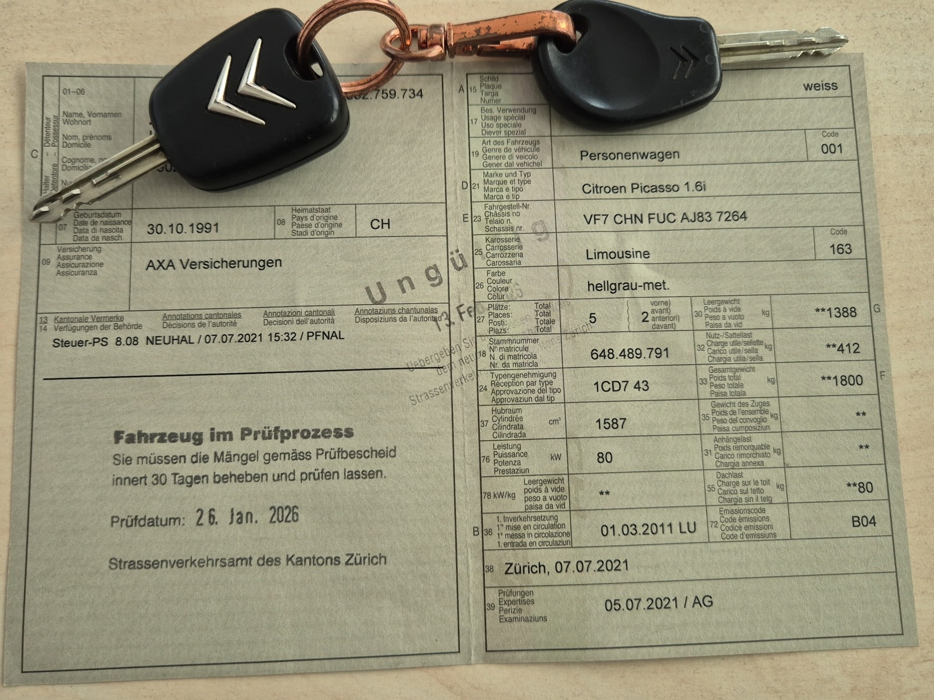 CITROEN Xsara Picasso 1.6i (X)-image-1