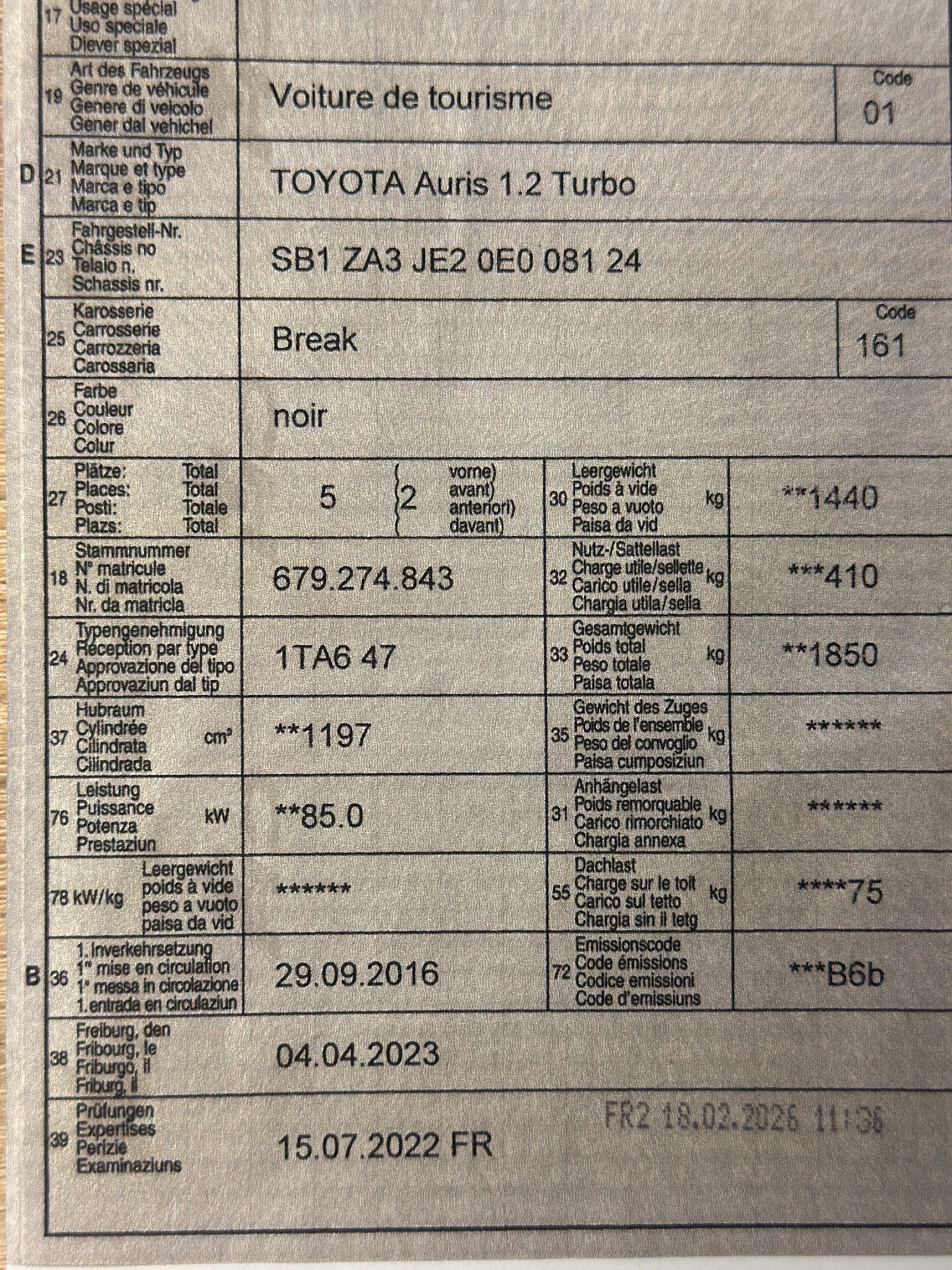 TOYOTA Auris Touring Sports 1.2 Turbo Swiss Trend-image-14