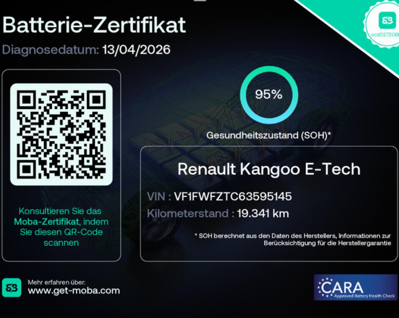 RENAULT Kangoo Maxi Z.E. 33 R60 Business Pack Modul. 5 Pl.-image-22