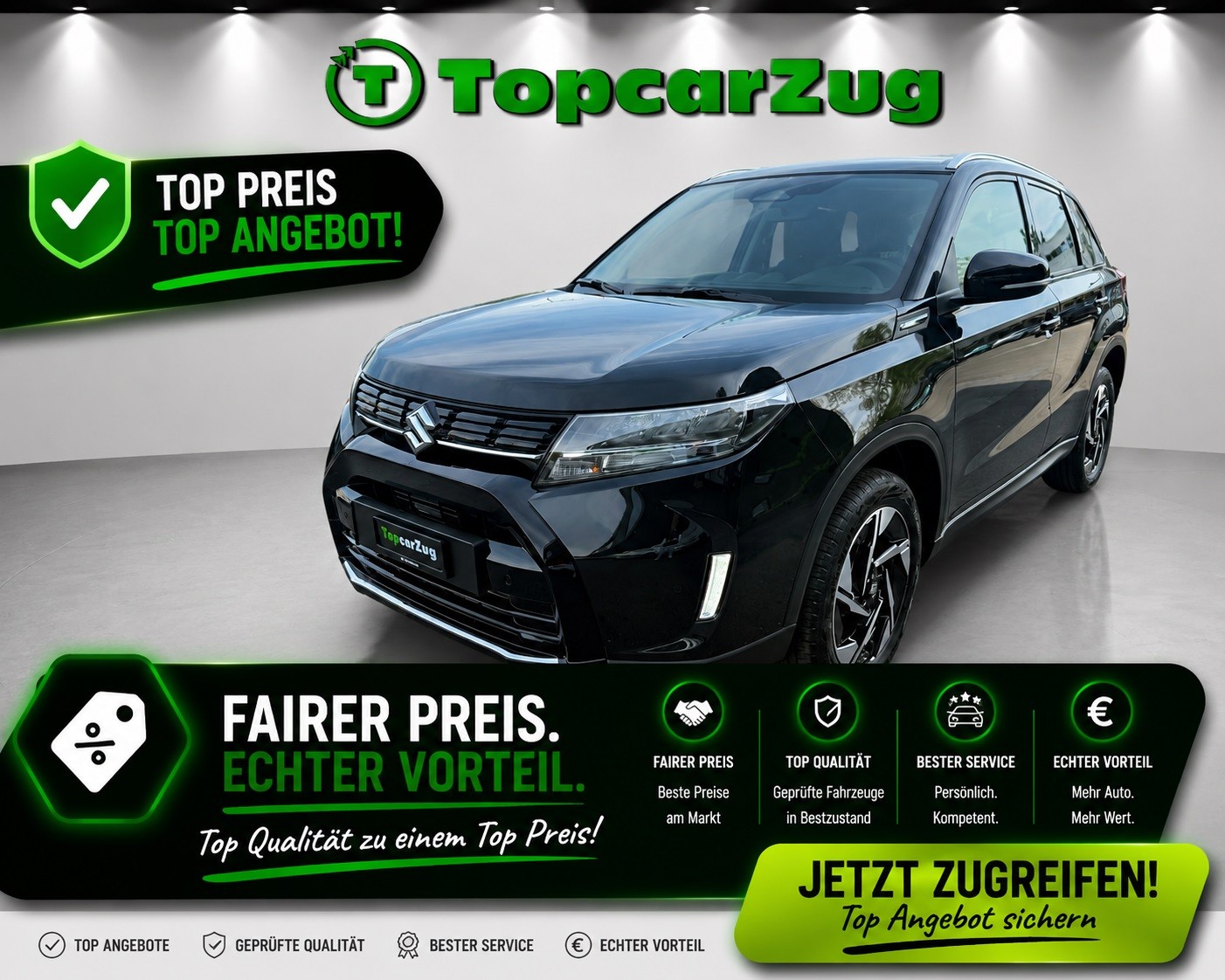 SUZUKI Vitara 1.4 Boosterjet Compact + 4x4 Hybrid Automatic-image-0
