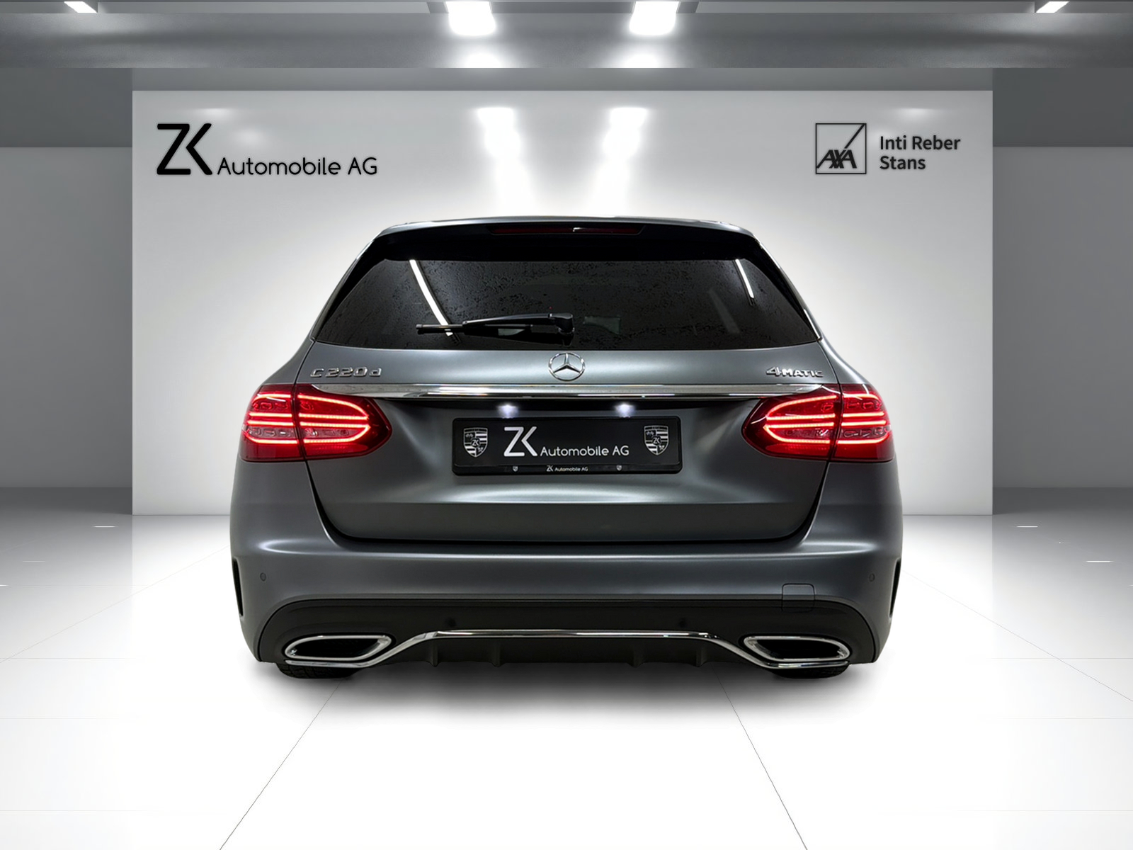 MERCEDES-BENZ C 220 d Swiss Star AMG Line 4M selenitgrau magno 9G-Tronic / Panoramadach / 360° Kamera / Leder / Keyless Go /-image-4