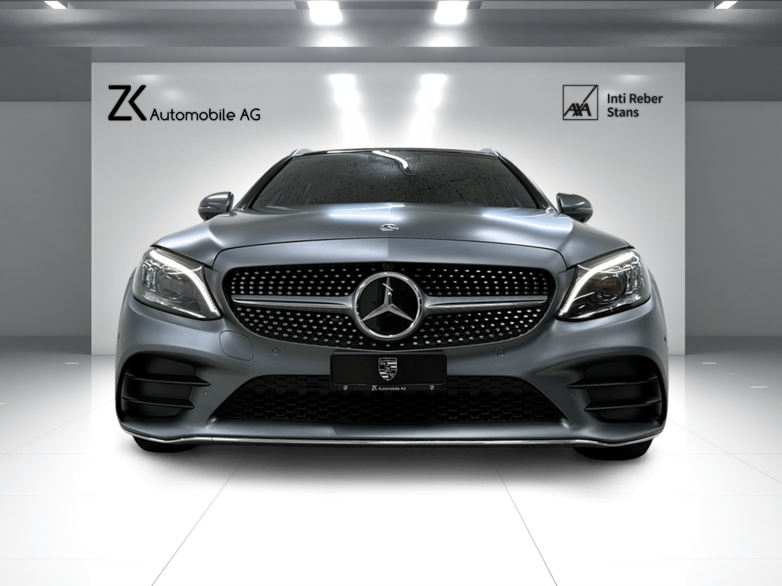 MERCEDES-BENZ C 220 d Swiss Star AMG Line 4M selenitgrau magno 9G-Tronic / Panoramadach / 360° Kamera / Leder / Keyless Go /-image-3