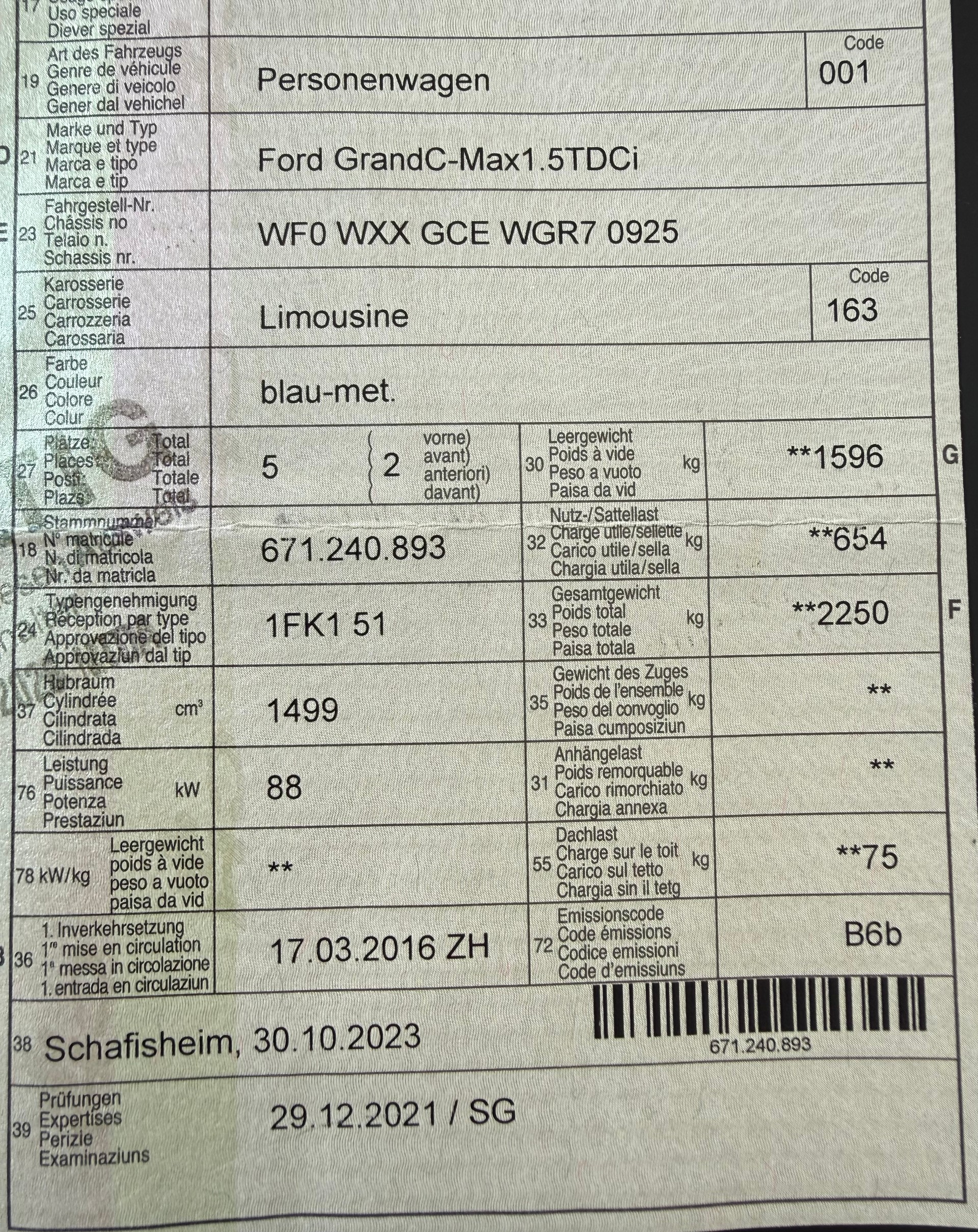 FORD GrC-Max 1.5 TDCi Titanium PowerShift Automat-image-14