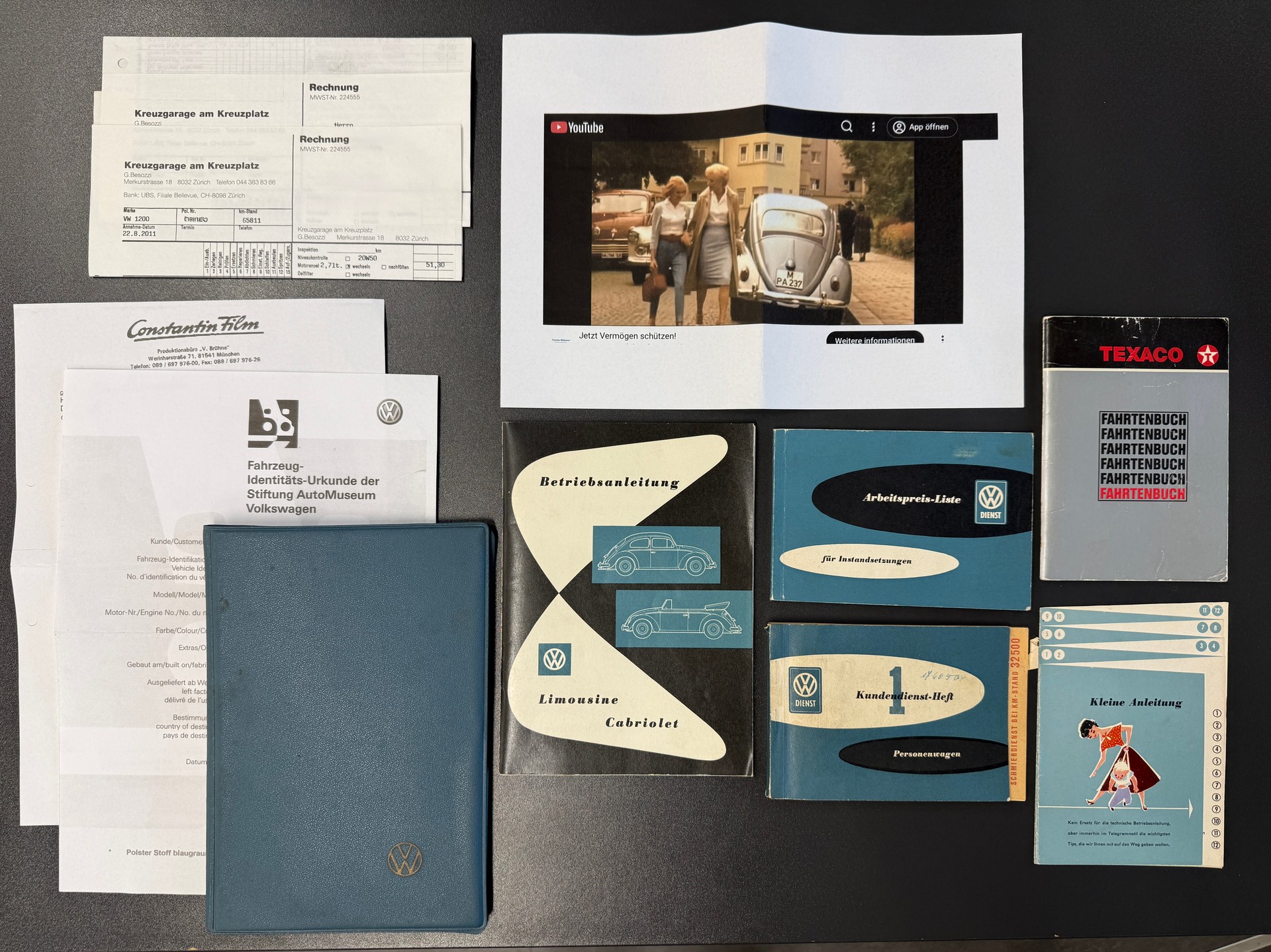 VW Käfer 113 1957 "Zwitter" mit Winker-Blinker & originales Filmauto aus „Der Fall Vera Brühne“ | Deutscher Spielfilm-image-13
