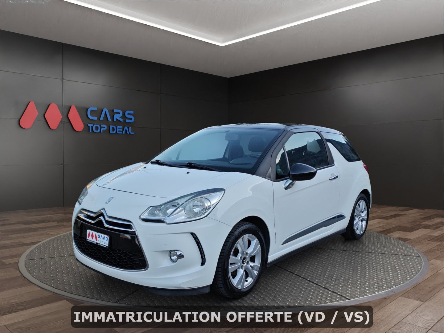 DS AUTOMOBILES DS3 1.2 VTi SO Chic – Non expertisée, commodo à changer, vendue dans l'état-image-0