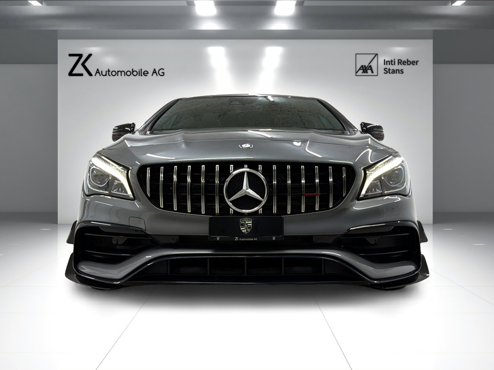 MERCEDES-BENZ CLA 45 AMG 381PS Mountaingray 4Matic Speedshift / RF-Kamera / Glasdach / H&K Sound / Night-Paket /-image-3